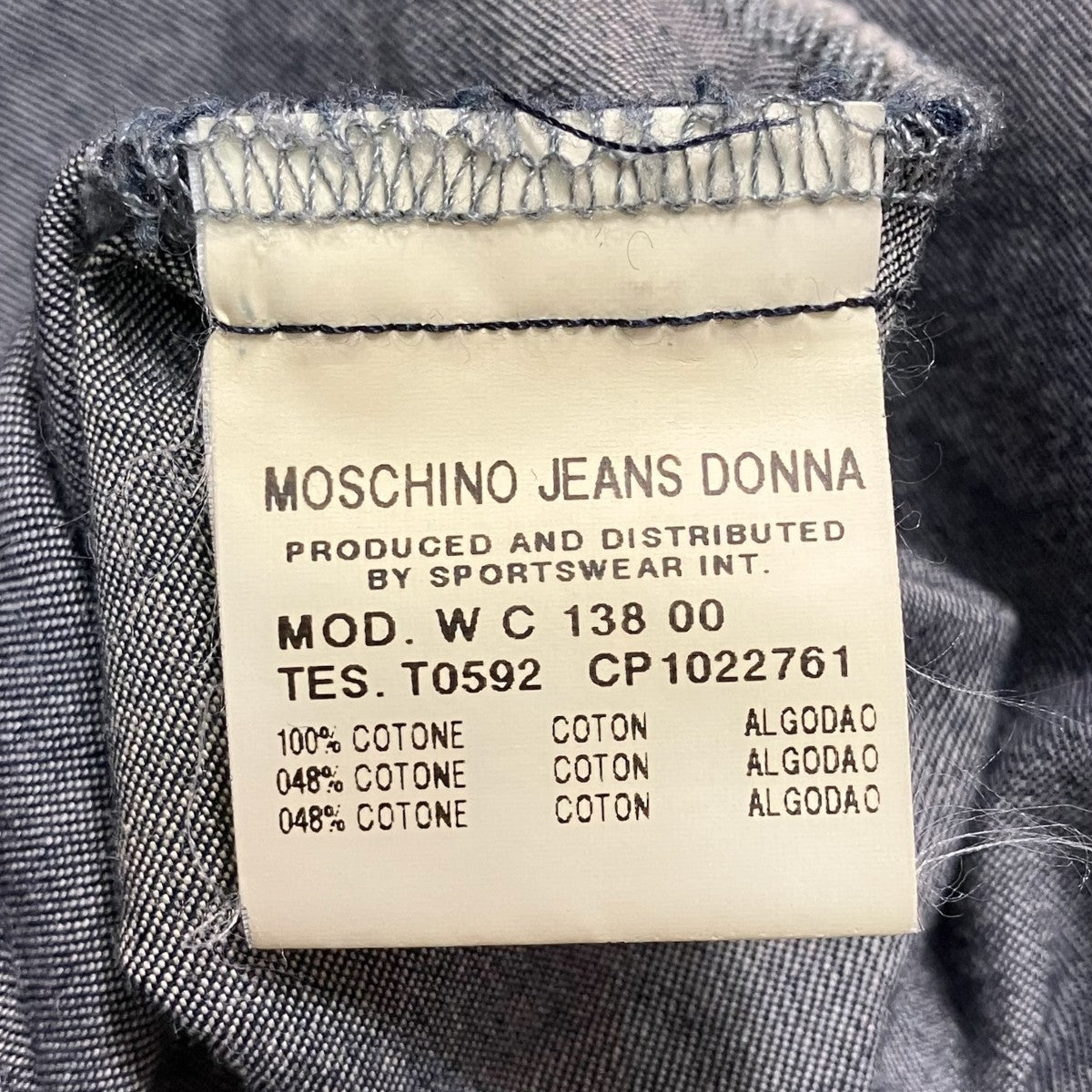 イタリア製コットンシャンブレーシャツジャケット