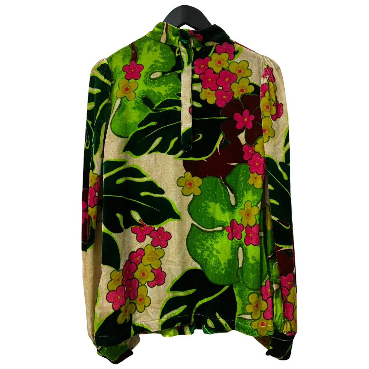 VELVET FLORAL PRINTED TOP長袖Tシャツ71 01 06 01109
