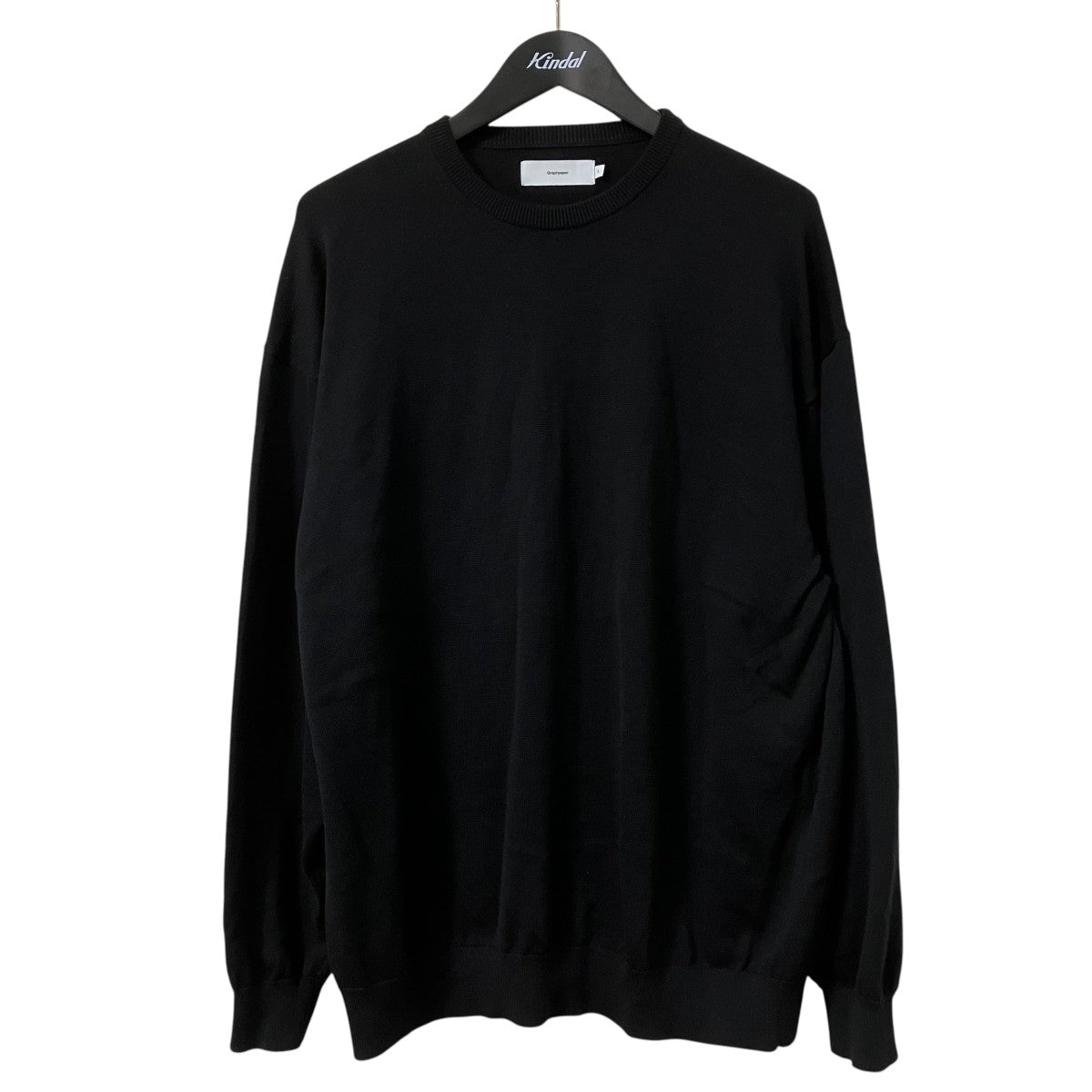 Suvin High Gauge L S Crew Neck KnitコットンニットGU251 80007B