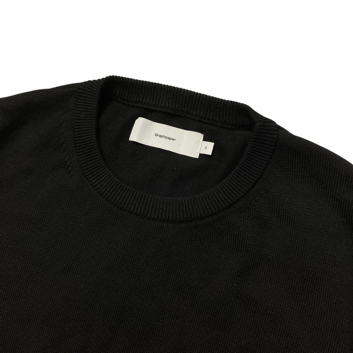 Suvin High Gauge L S Crew Neck KnitコットンニットGU251 80007B