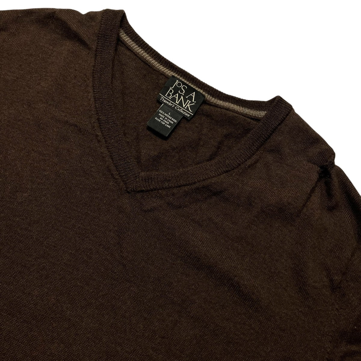 MERINO WOOLVネックセーター