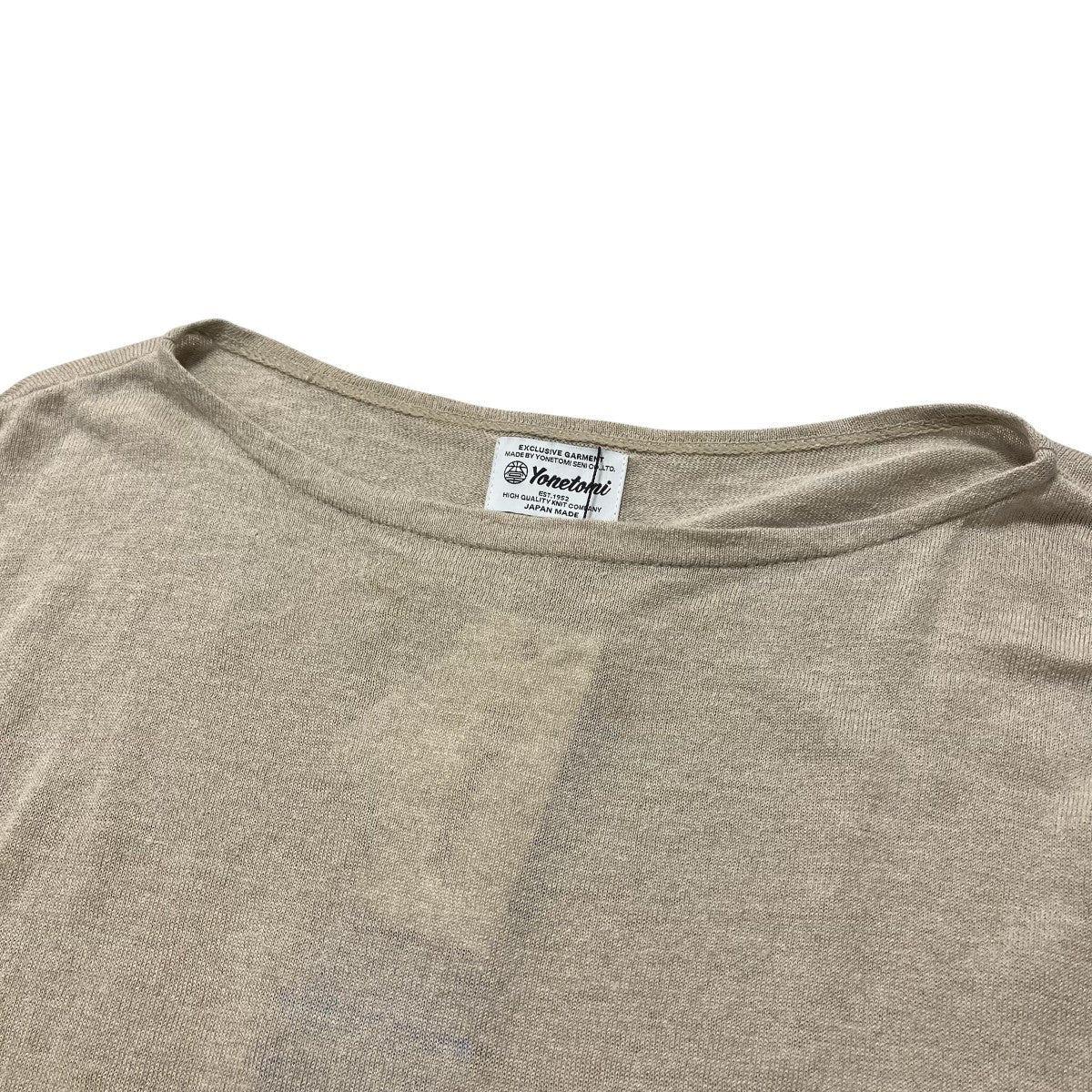 AMA LINEN BASQUE KNIT PULLOVERロングスリーブカットソー95 262 018