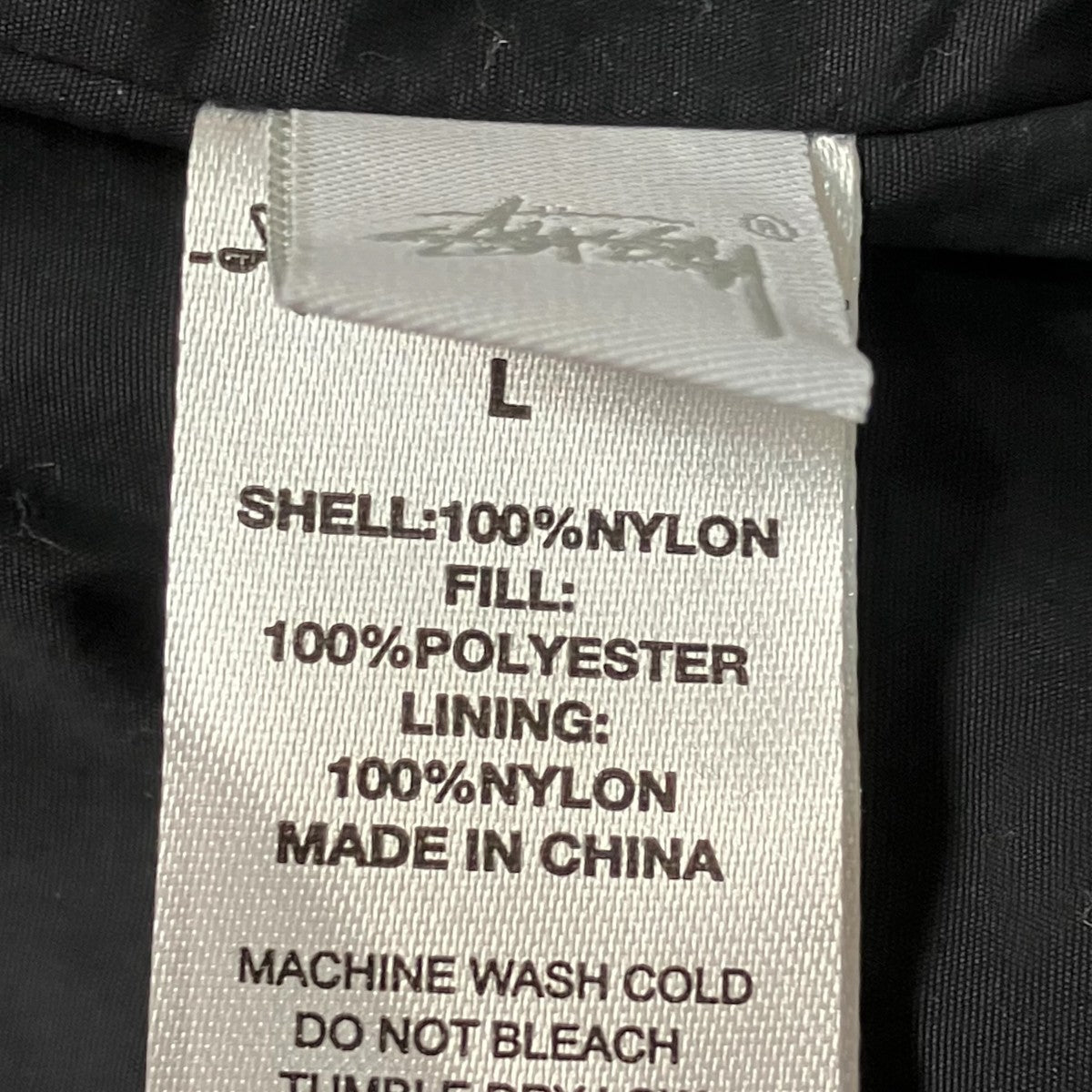 stussy(ステューシー) キルティングベスト ブラック サイズ L｜【公式
