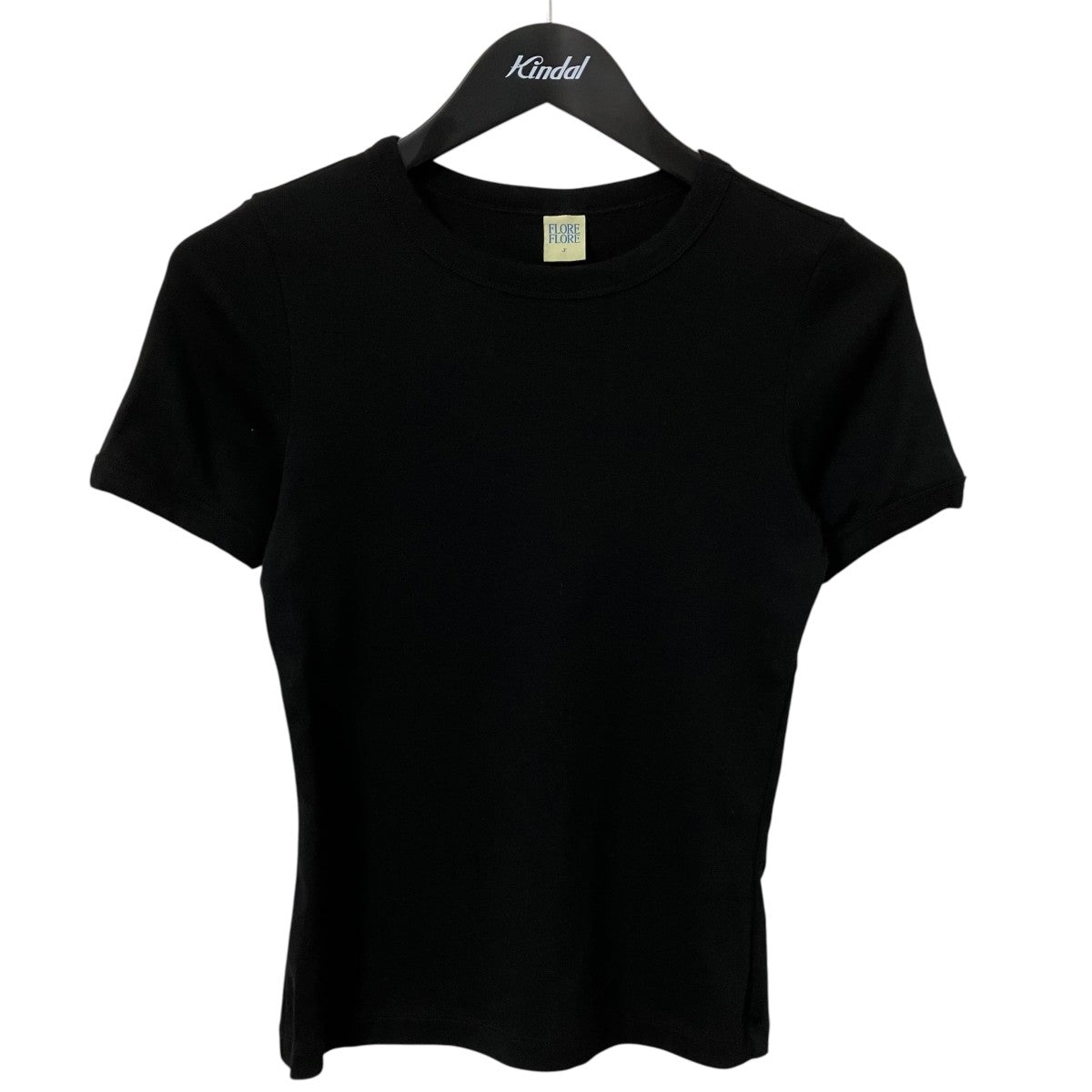 FLORE FLORE クルーネックタイトＴシャツ 古着・中古-1枚目のアイテム画像