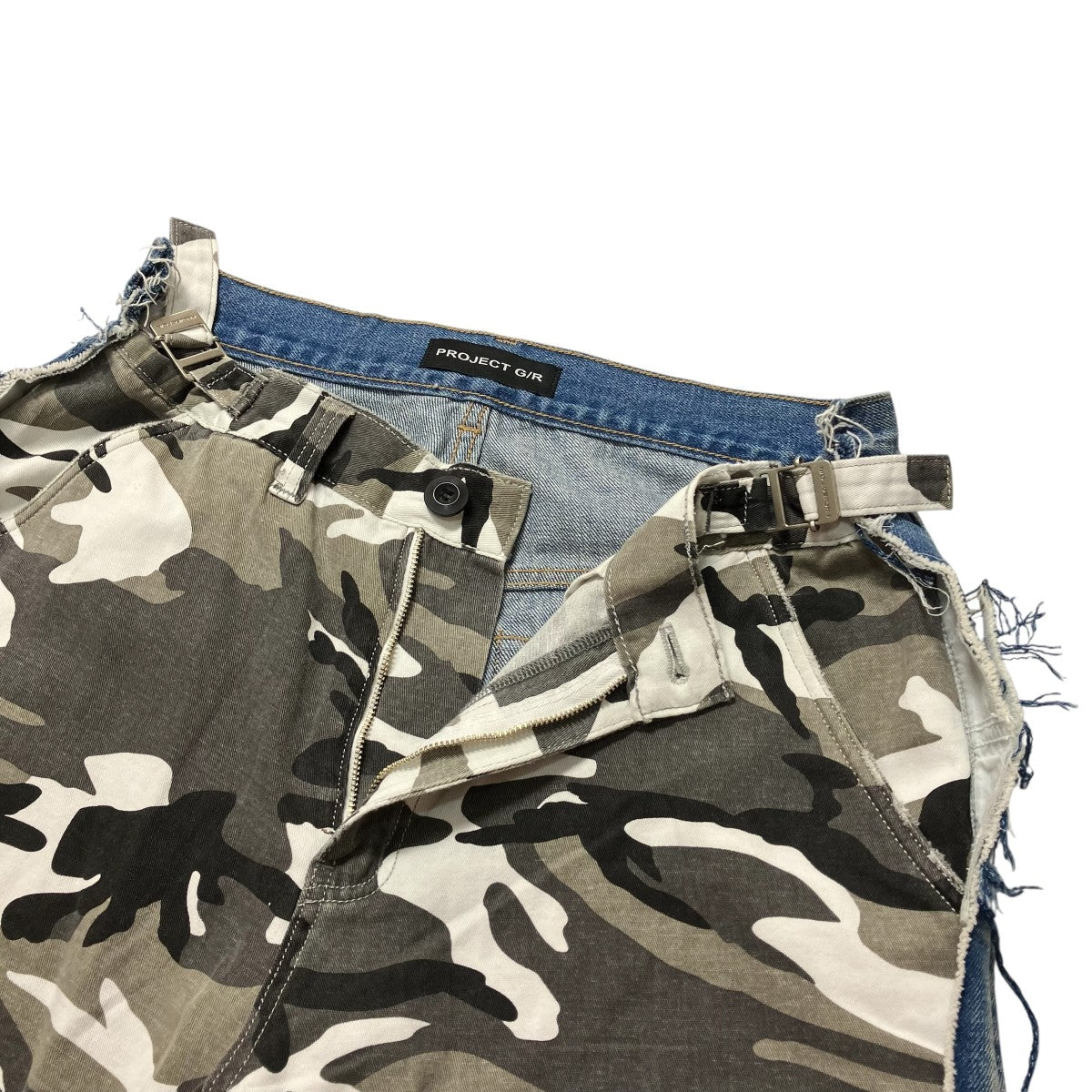 CAMO HYBRID DENIM PANTSドッキングカモデニム