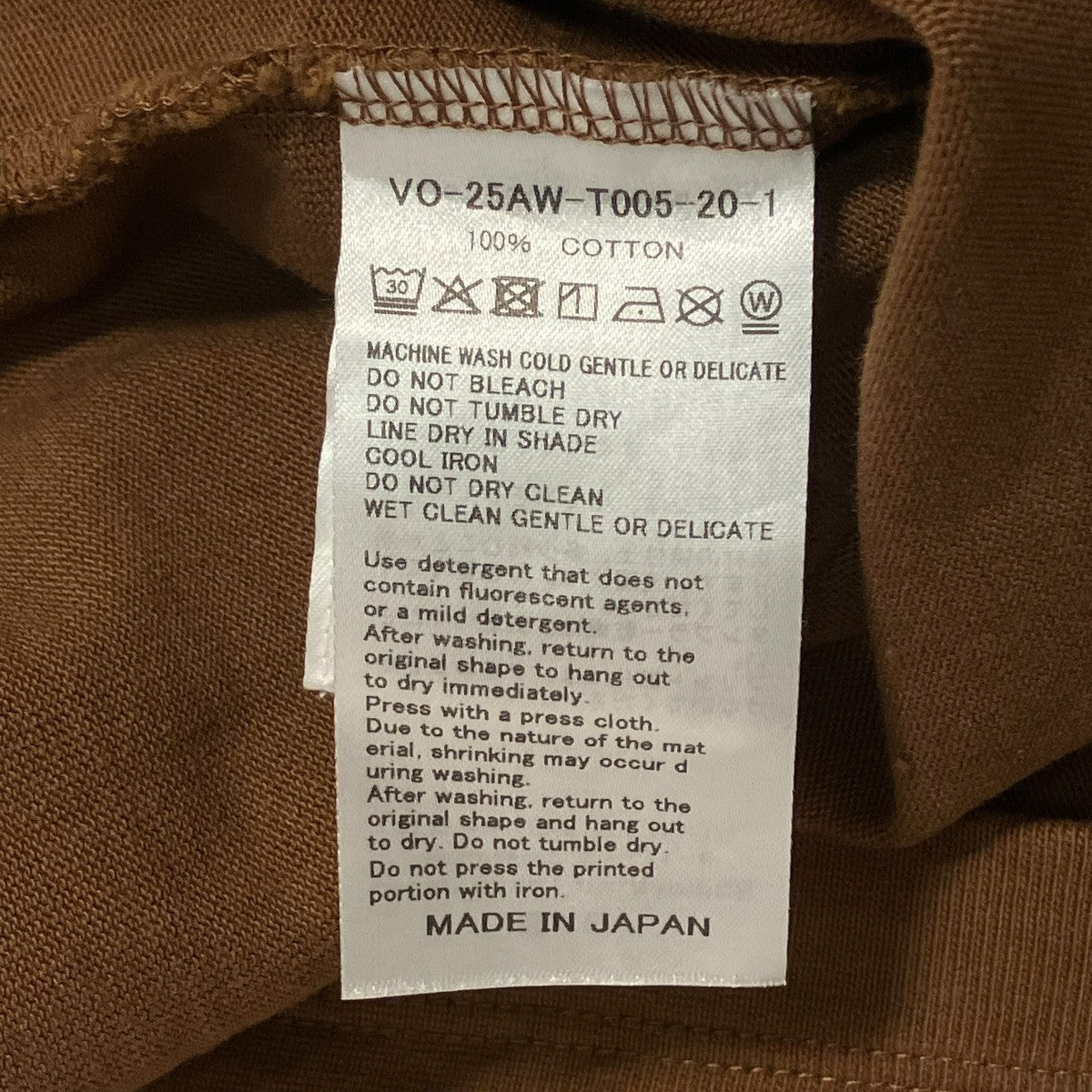 vowels フロントプリントＴシャツVO-25AW-T005 古着・中古-8枚目のアイテム画像