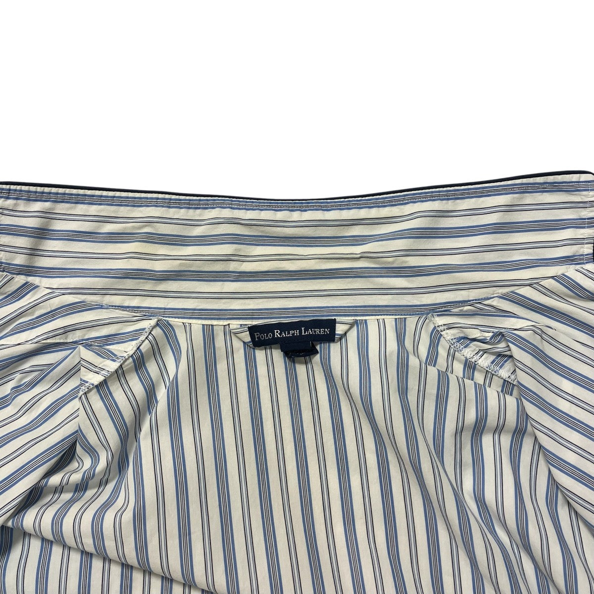 RALPH LAUREN ストライプガウンシャツ 古着・中古-9枚目のアイテム画像