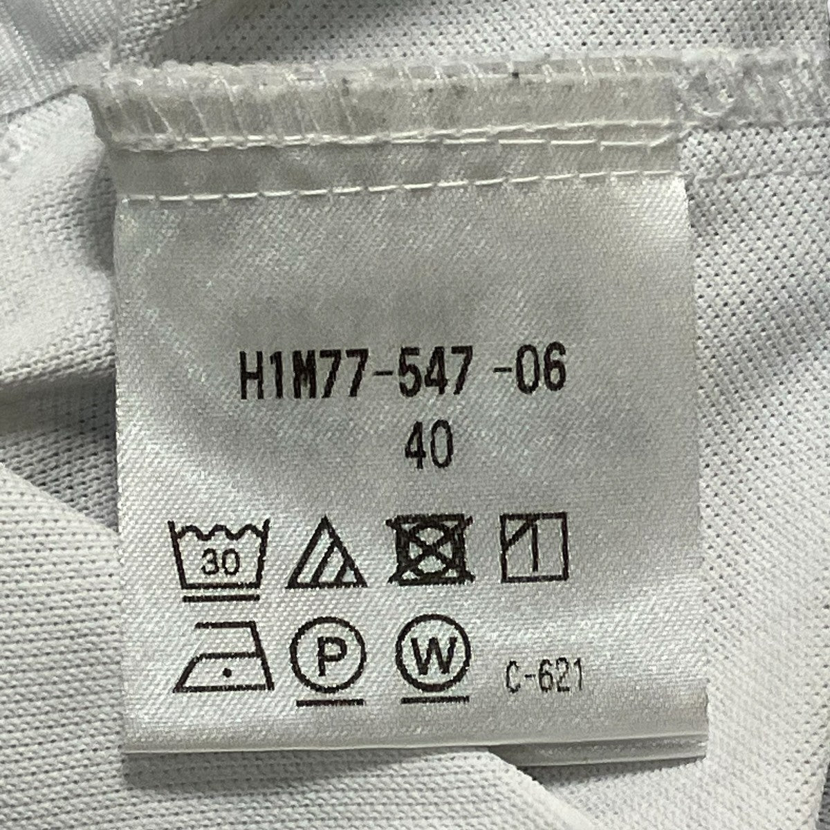 MACKINTOSH PHILOSOPHY トロッター 鹿の子ジャージー プリント柄バリエーション ボタンダウンチェック柄半袖ポロシャツH1M77-547-0640 古着・中古-6枚目のアイテム画像