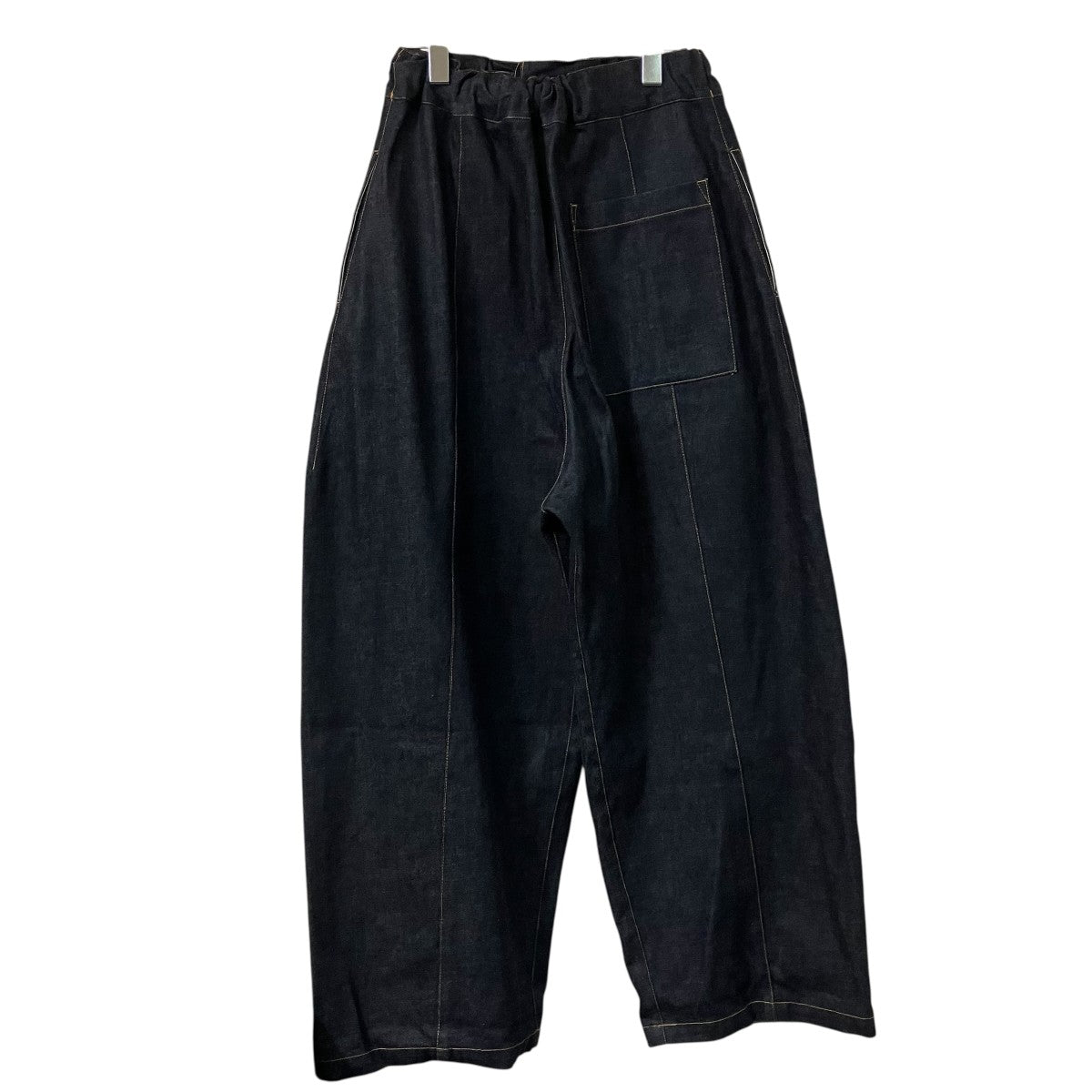 sage NATION 26SSBOX PLEAT TROUSER RAW DENIMタックワイドデニムパンツS074 BOX PLEAT 古着・中古-2枚目のアイテム画像