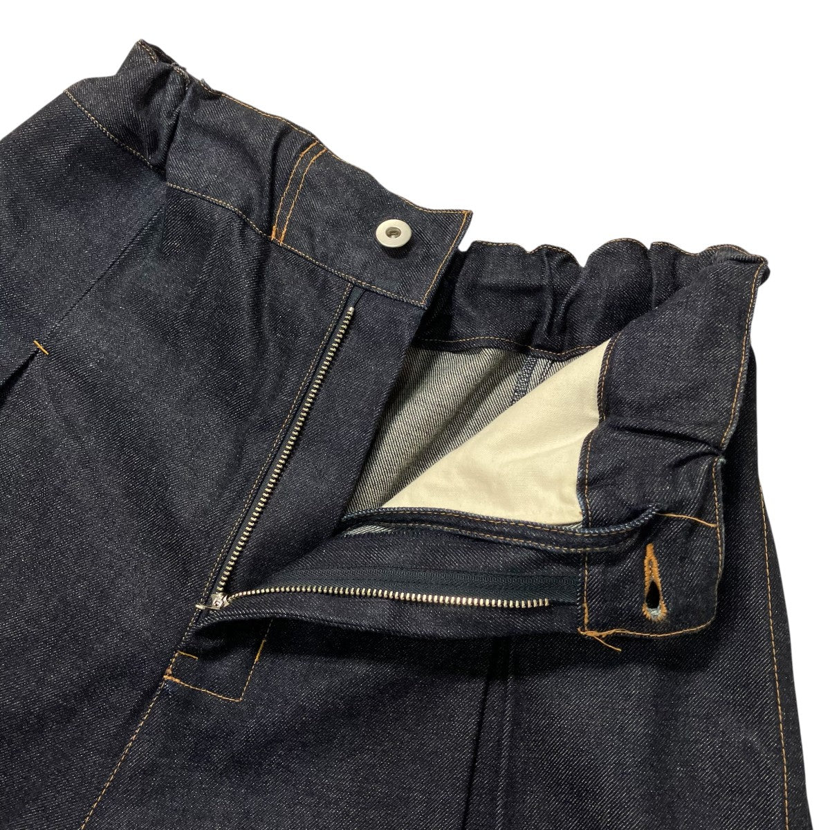 sage NATION 26SSBOX PLEAT TROUSER RAW DENIMタックワイドデニムパンツS074 BOX PLEAT 古着・中古-3枚目のアイテム画像