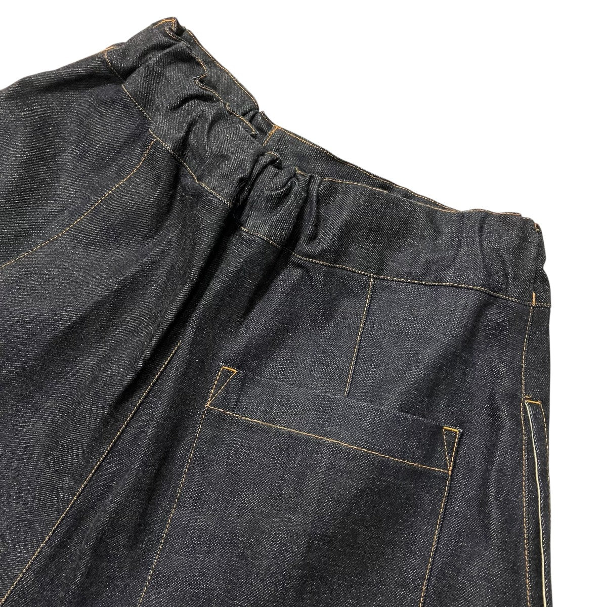 sage NATION 26SSBOX PLEAT TROUSER RAW DENIMタックワイドデニムパンツS074 BOX PLEAT 古着・中古-4枚目のアイテム画像