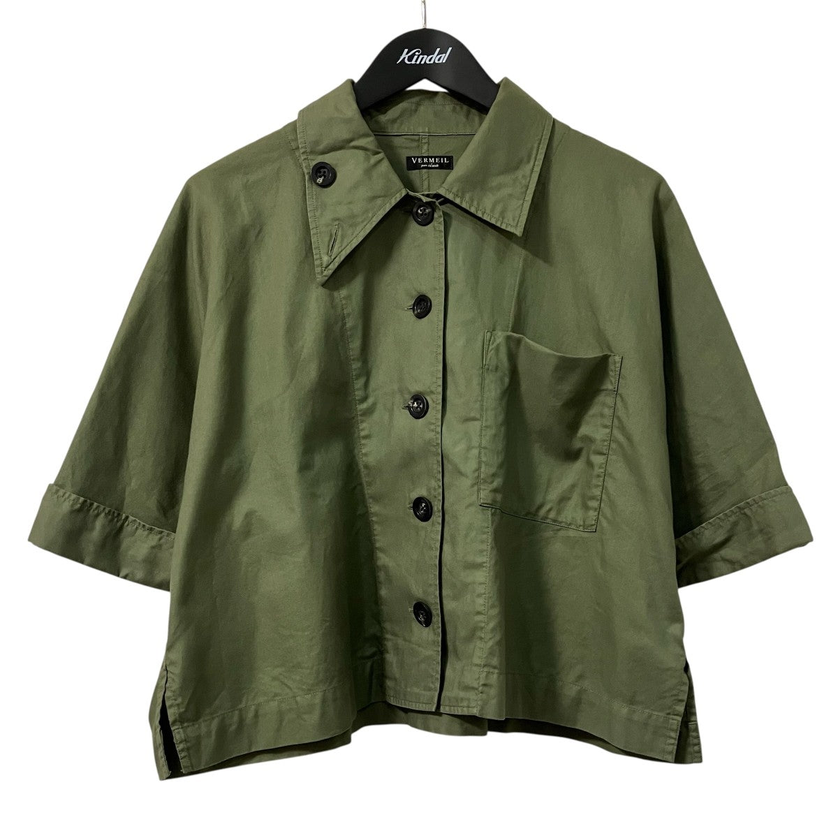 VERMEIL par iena コットン製品染めシャツ半袖シャツ25 050 938 3460 2 0 古着・中古-1枚目のアイテム画像
