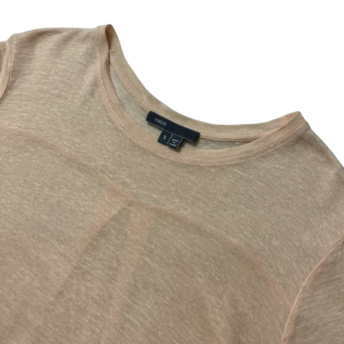 VINCE クルーネックリネンカットソー943-66026 古着・中古-3枚目のアイテム画像