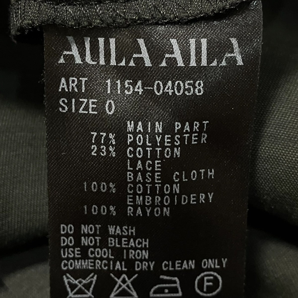 AULA AILA 長袖ブラウス1154-04058 古着・中古-6枚目のアイテム画像