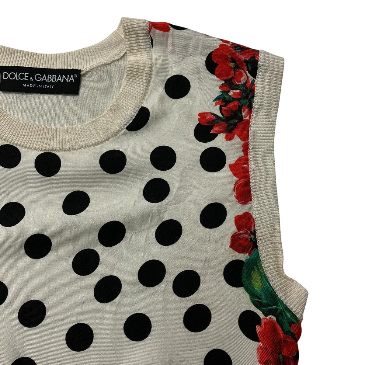 DOLCE ＆ GABBANA ノースリーブニットFX452T 古着・中古-4枚目のアイテム画像
