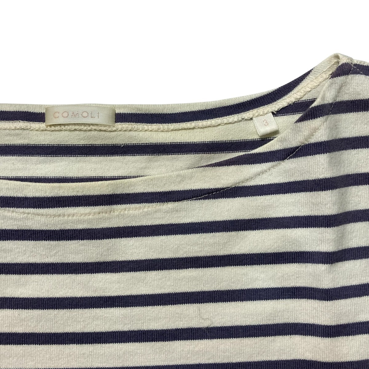 COMOLI(コモリ) 21SSEcru Marine長袖TシャツT01 05017 T01 05017