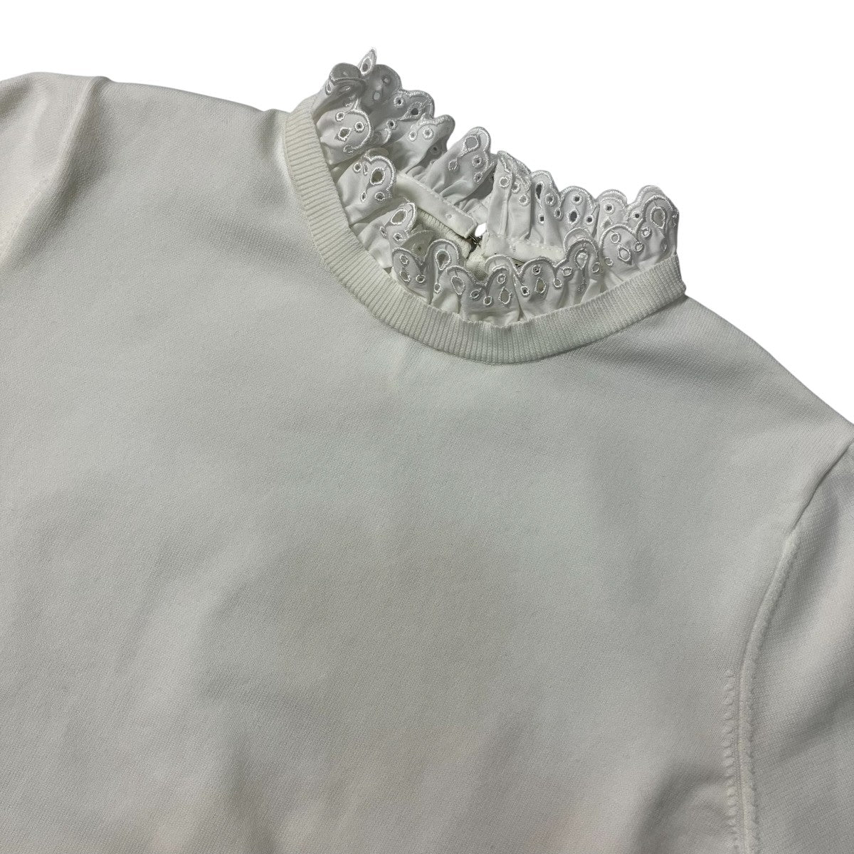 ハイツイスト ノースリーブニットレースモチーフ長袖Tシャツ1518 183 4773
