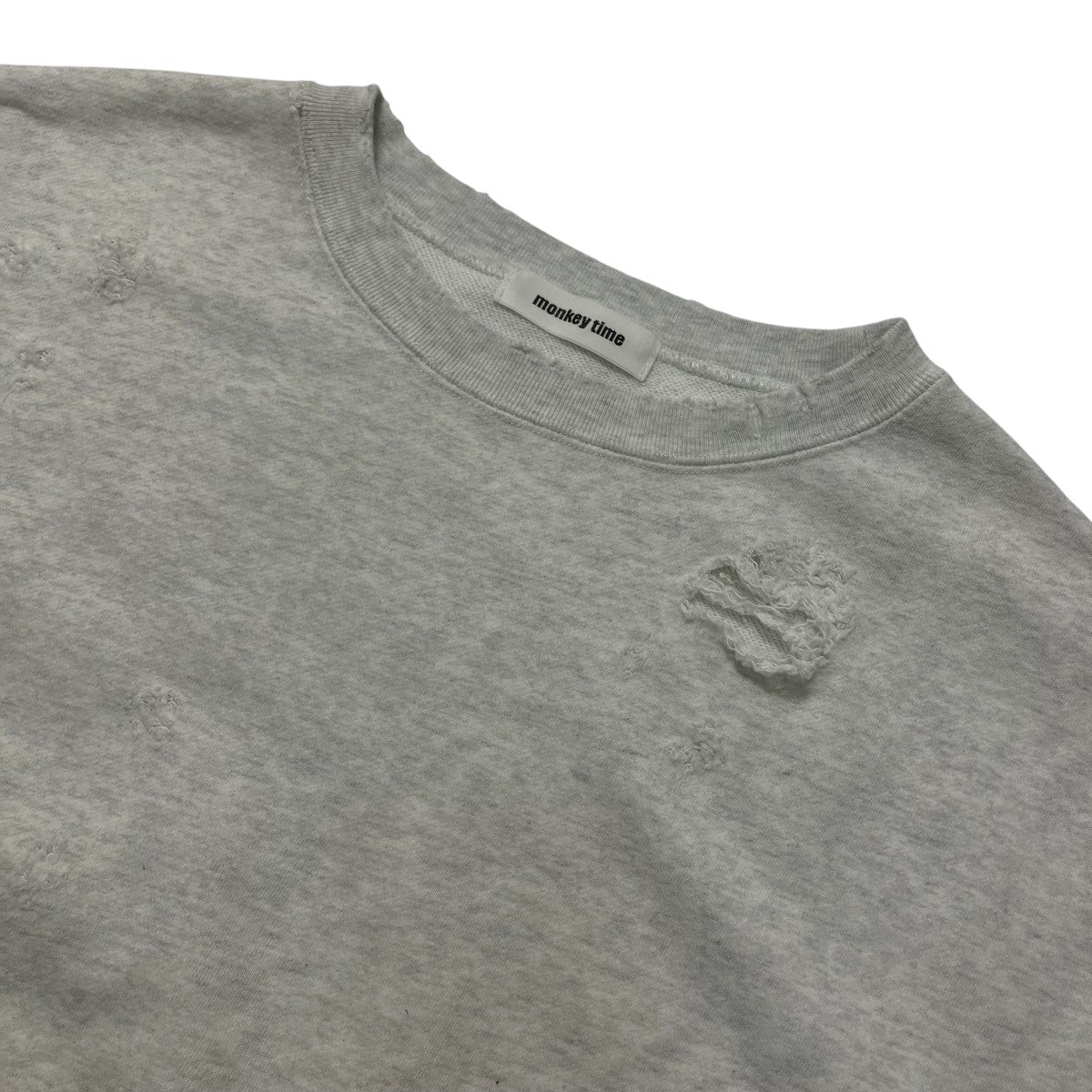 MONKEY TIME ダメージ加工スウェット8312-6-000002 古着・中古-3枚目のアイテム画像