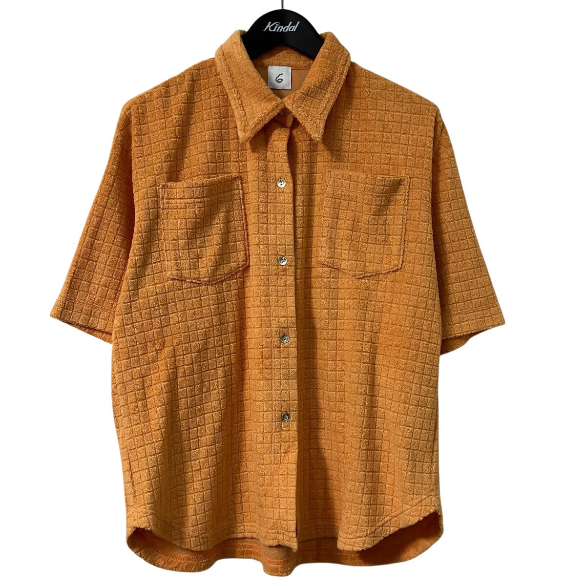 BLOCK PILE SHIRTパイル地半袖シャツ8627 241 0004