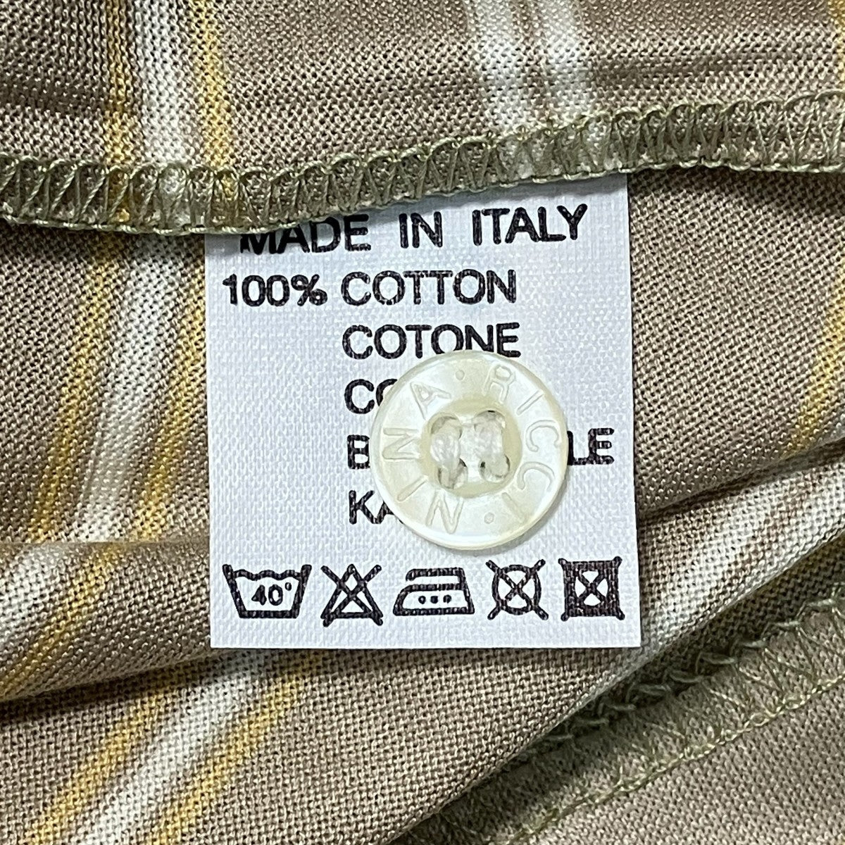 イタリア製ボーダーポロシャツ