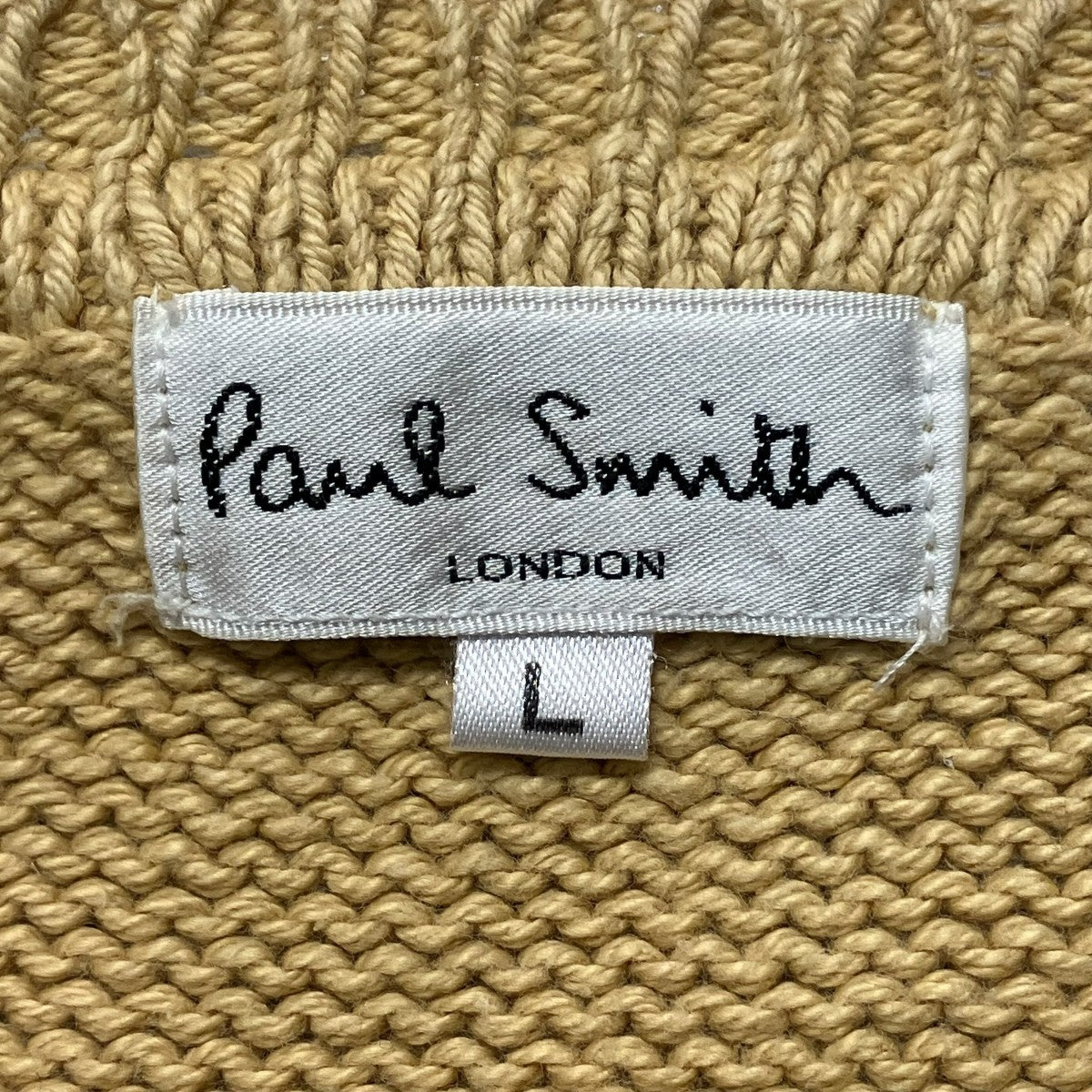 Paul Smith(ポールスミス) Vネックニット イエロー サイズ L｜【公式