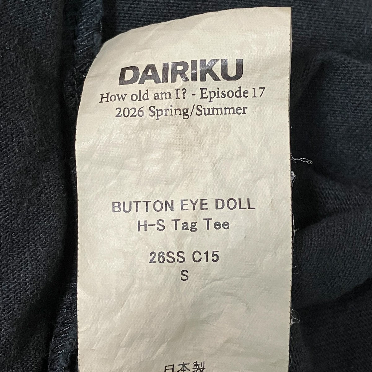 フリントプリントTシャツ26SS C15