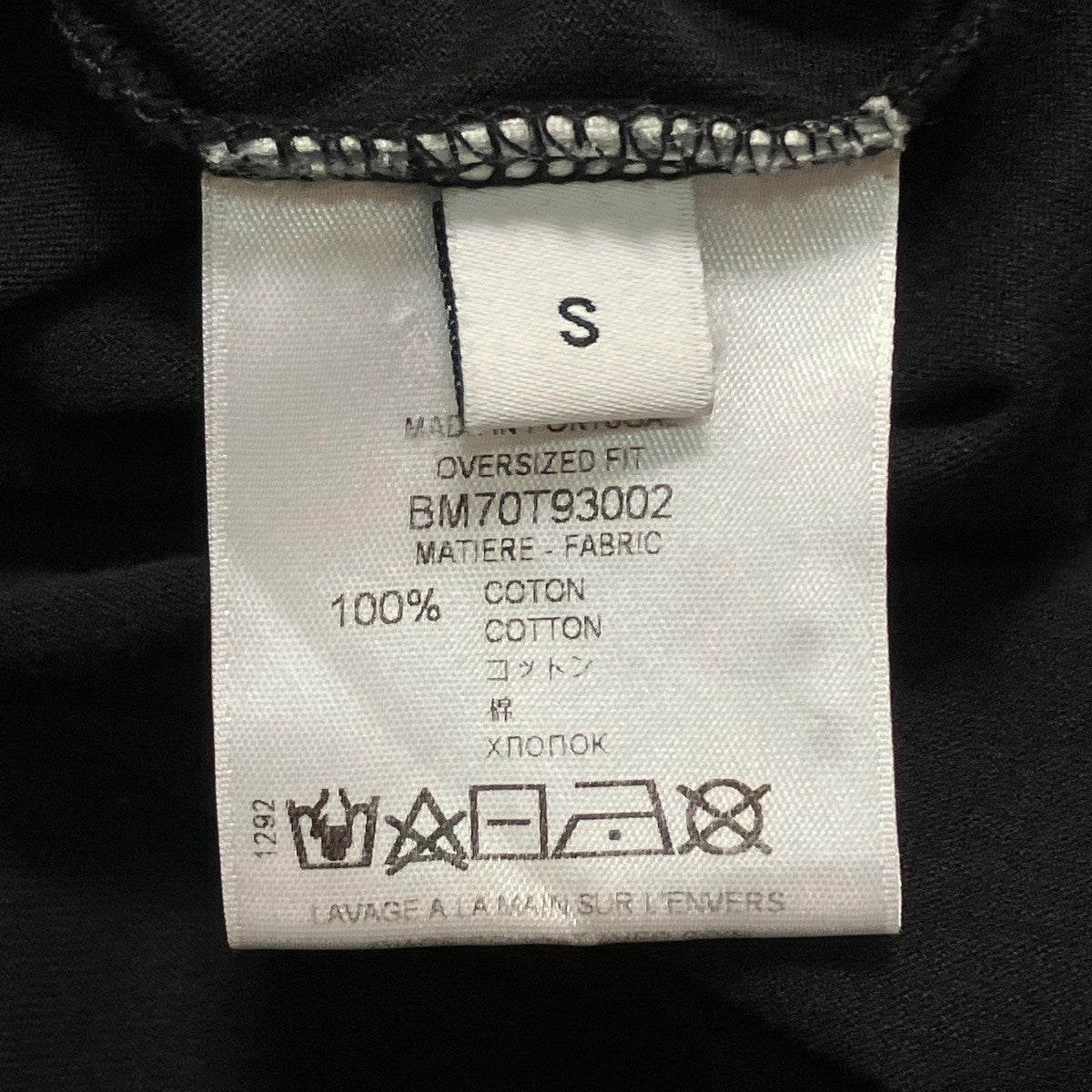 BM70T93002半袖Tシャツ
