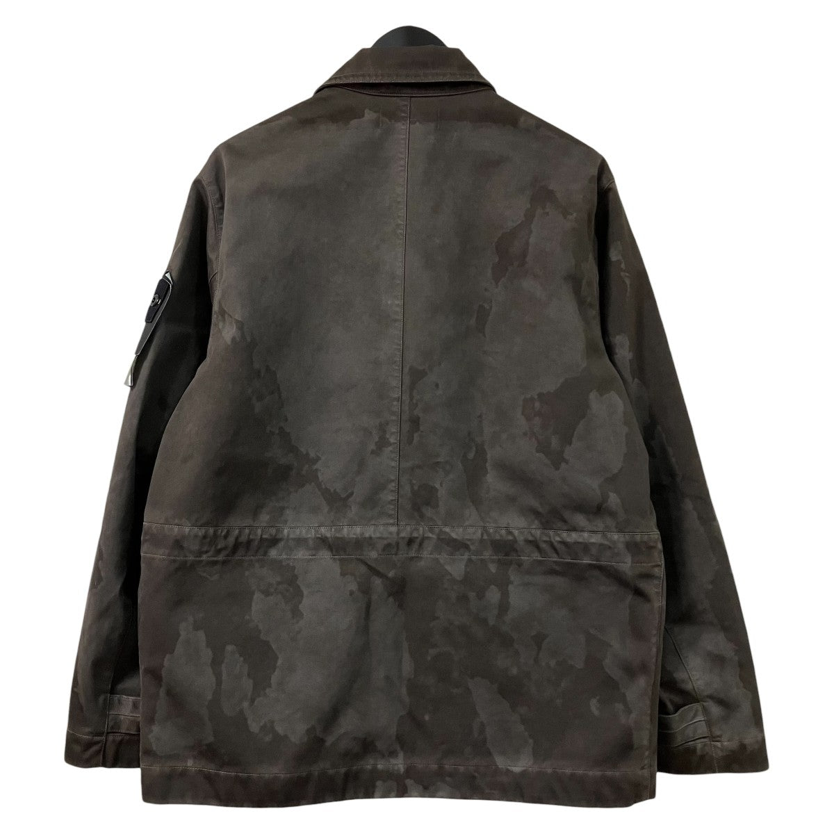 Stone Island Brown Raso Gommato 3L Laser Camo JacketミリタリージャケットK1S154100022S078