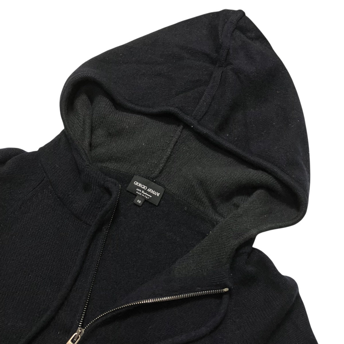 GIORGIO ARMANI ニットパーカー 古着・中古-3枚目のアイテム画像