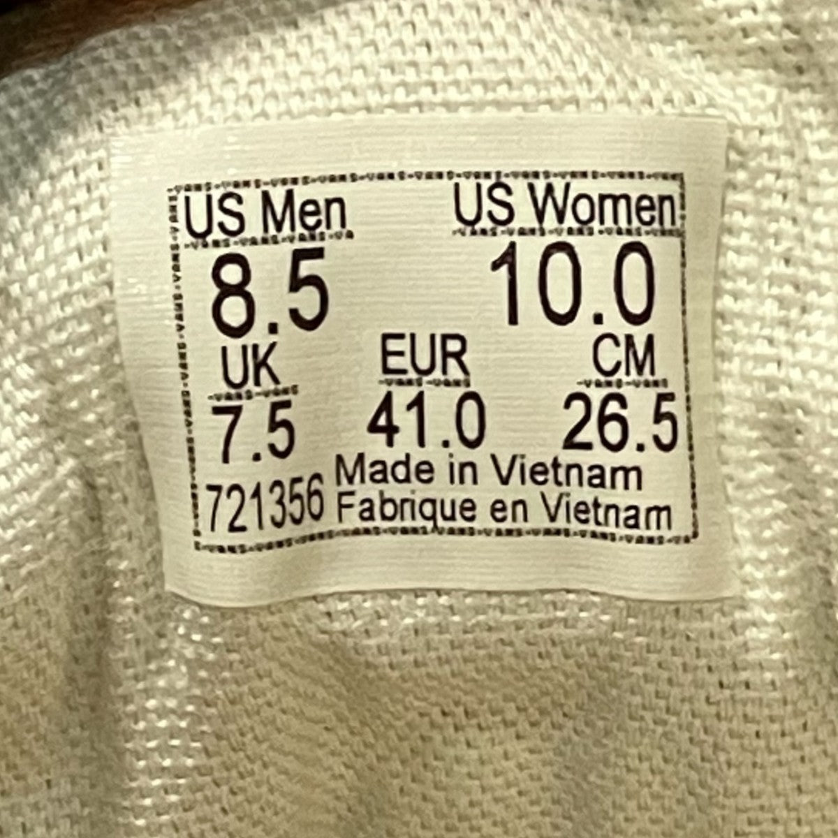 VANS ローカットスニーカー721356 古着・中古-10枚目のアイテム画像