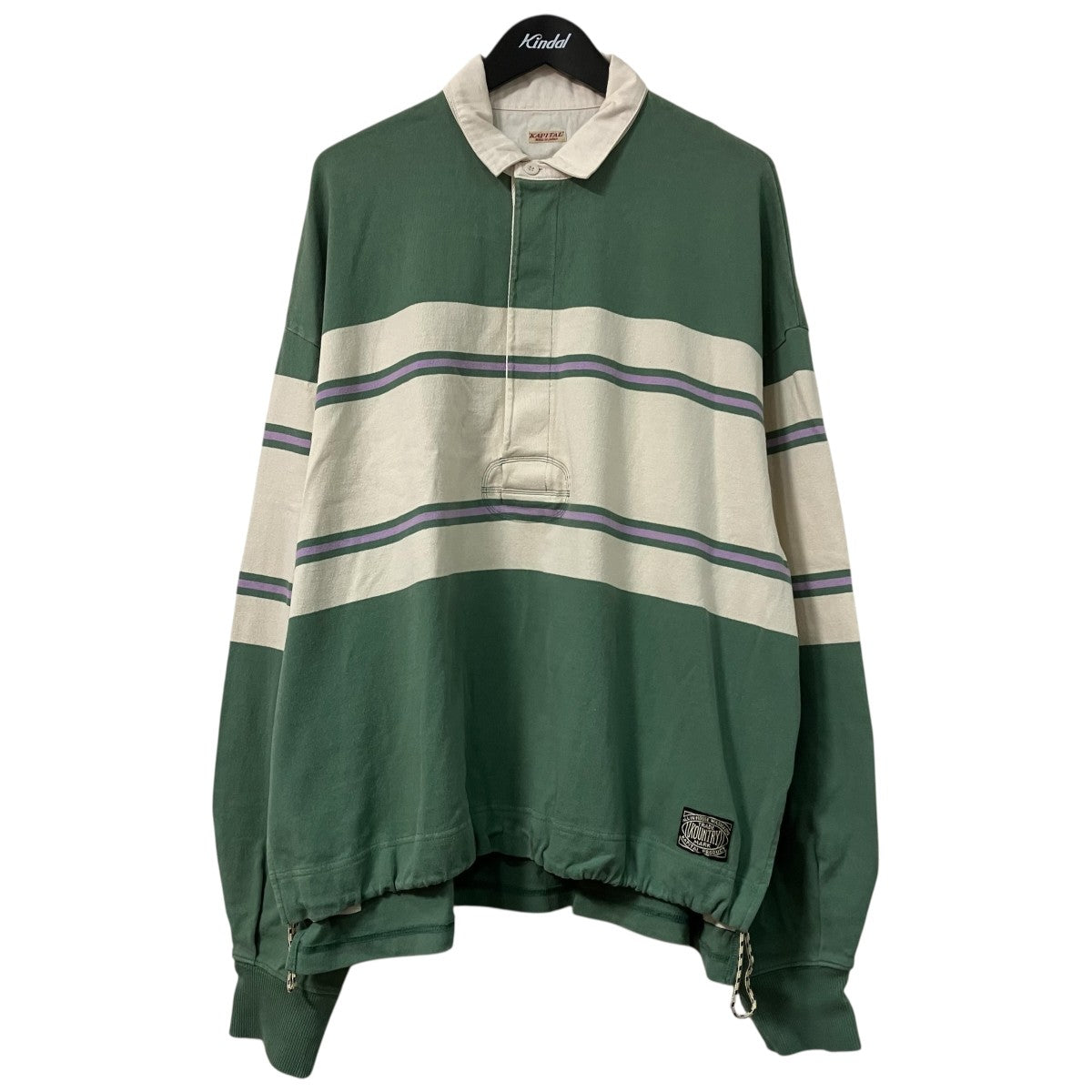 KAPITAL 26SSJAIL STRIPE Big Rugby ShirtポロシャツK2604LC092 古着・中古-1枚目のアイテム画像