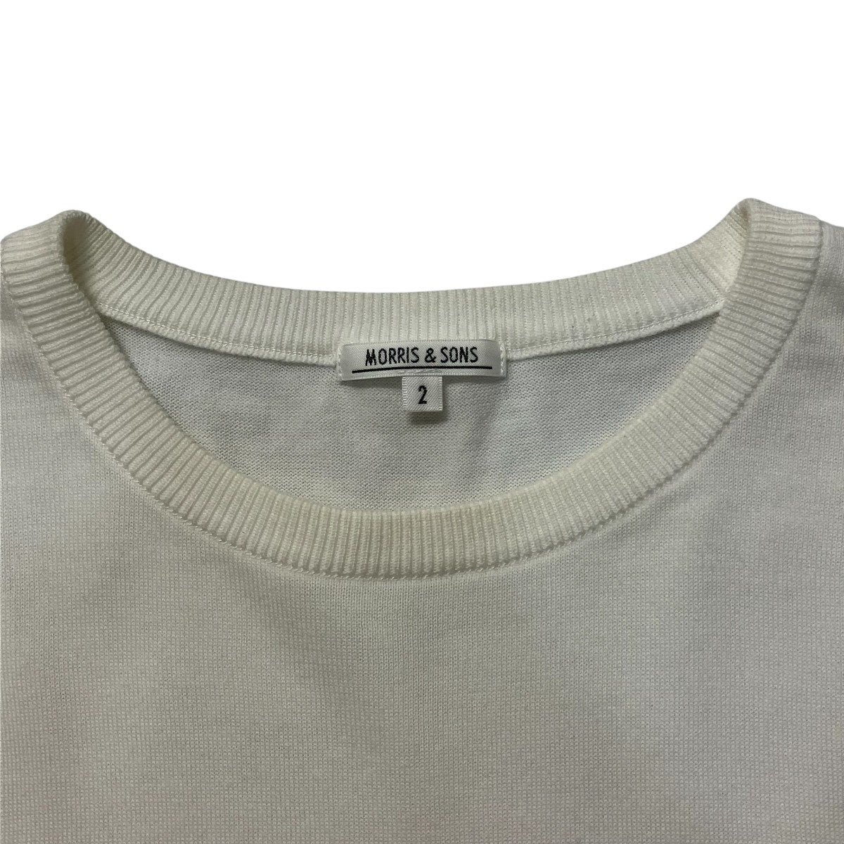 MORRIS＆SONS クルーネック半袖ニット 古着・中古-6枚目のアイテム画像