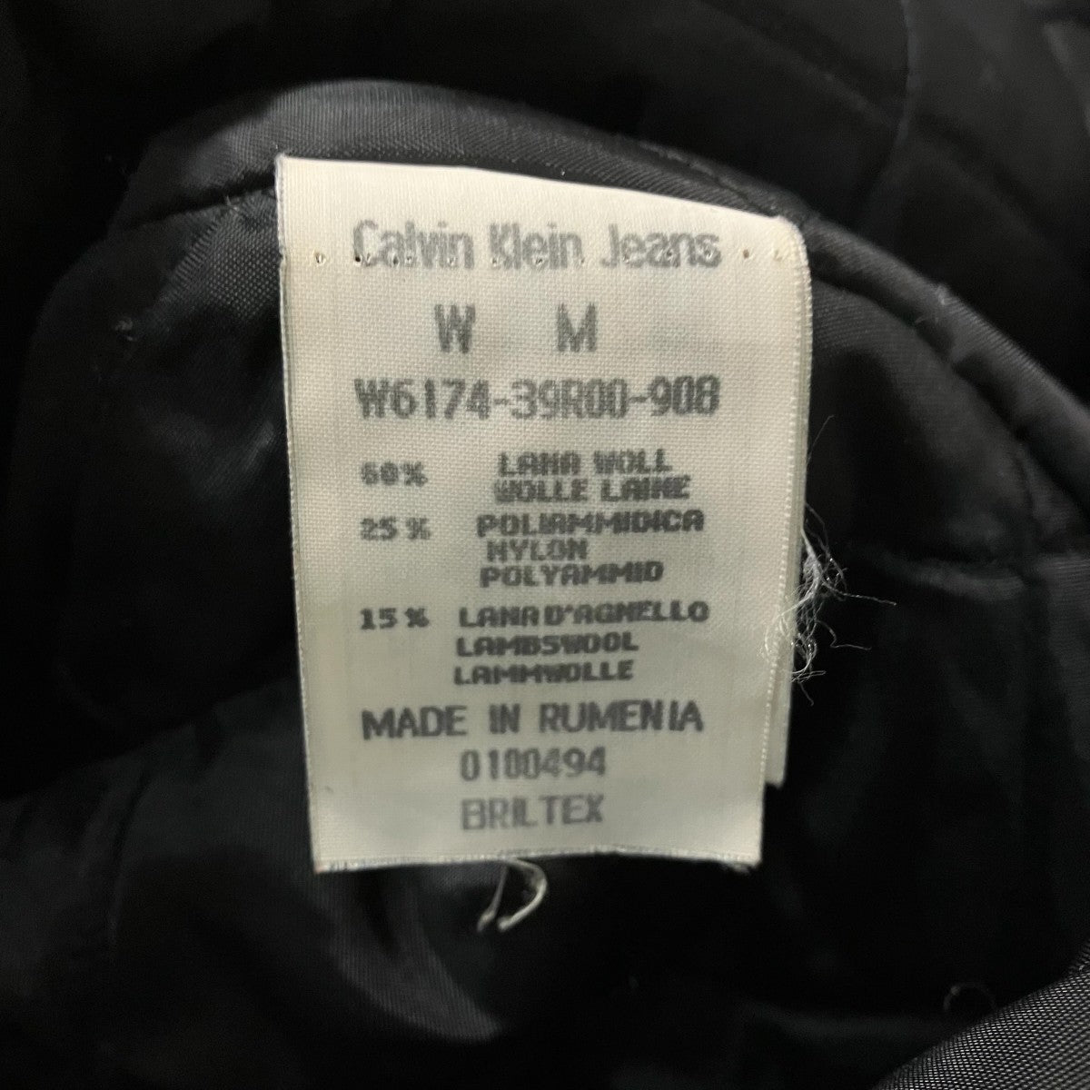 Calvin Klein Jeans 中綿コート 古着・中古-6枚目のアイテム画像