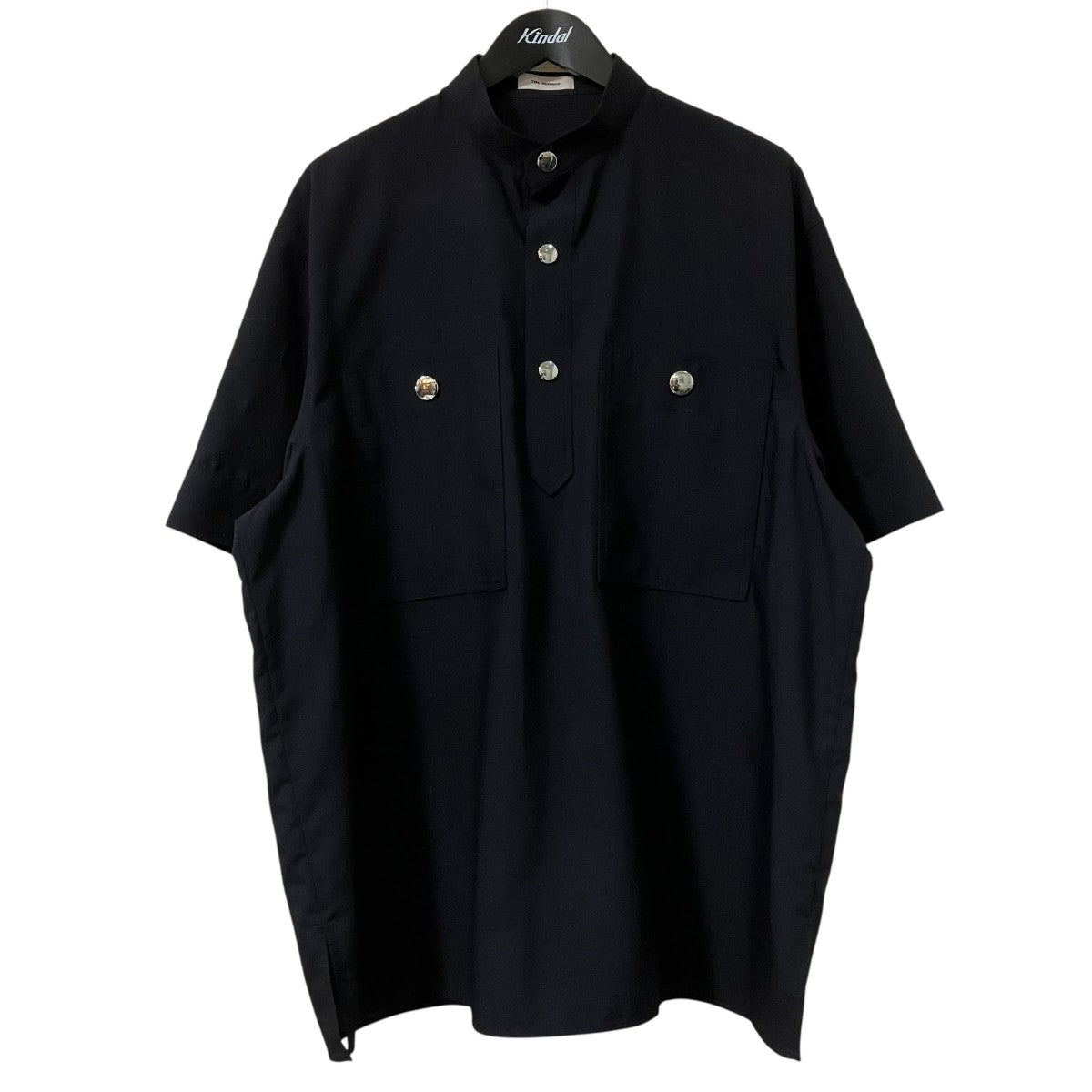 25SSスタンドカラー半袖シャツ25SS-REBL-468-1DSP-J
