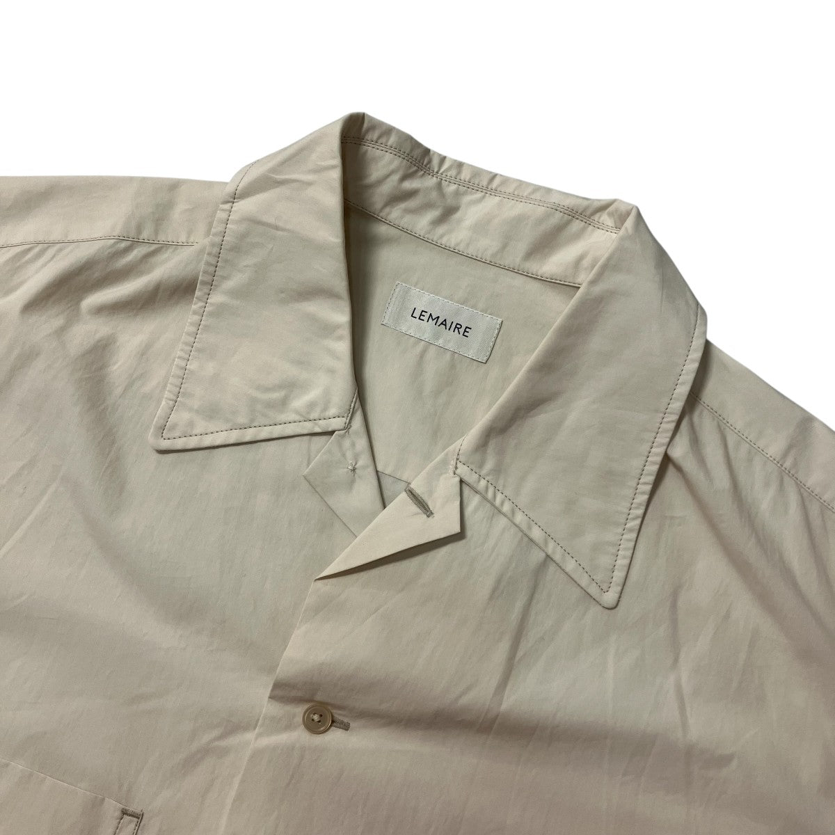 LEMAIRE CONVERTIBLE SHIRT半袖オープンカラーシャツSH1175 LF1364 古着・中古-3枚目のアイテム画像