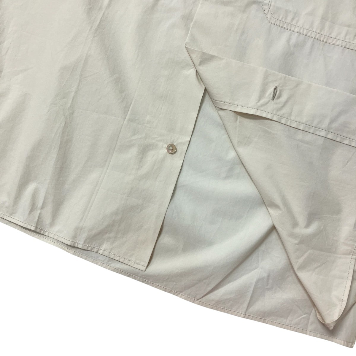 LEMAIRE CONVERTIBLE SHIRT半袖オープンカラーシャツSH1175 LF1364 古着・中古-5枚目のアイテム画像