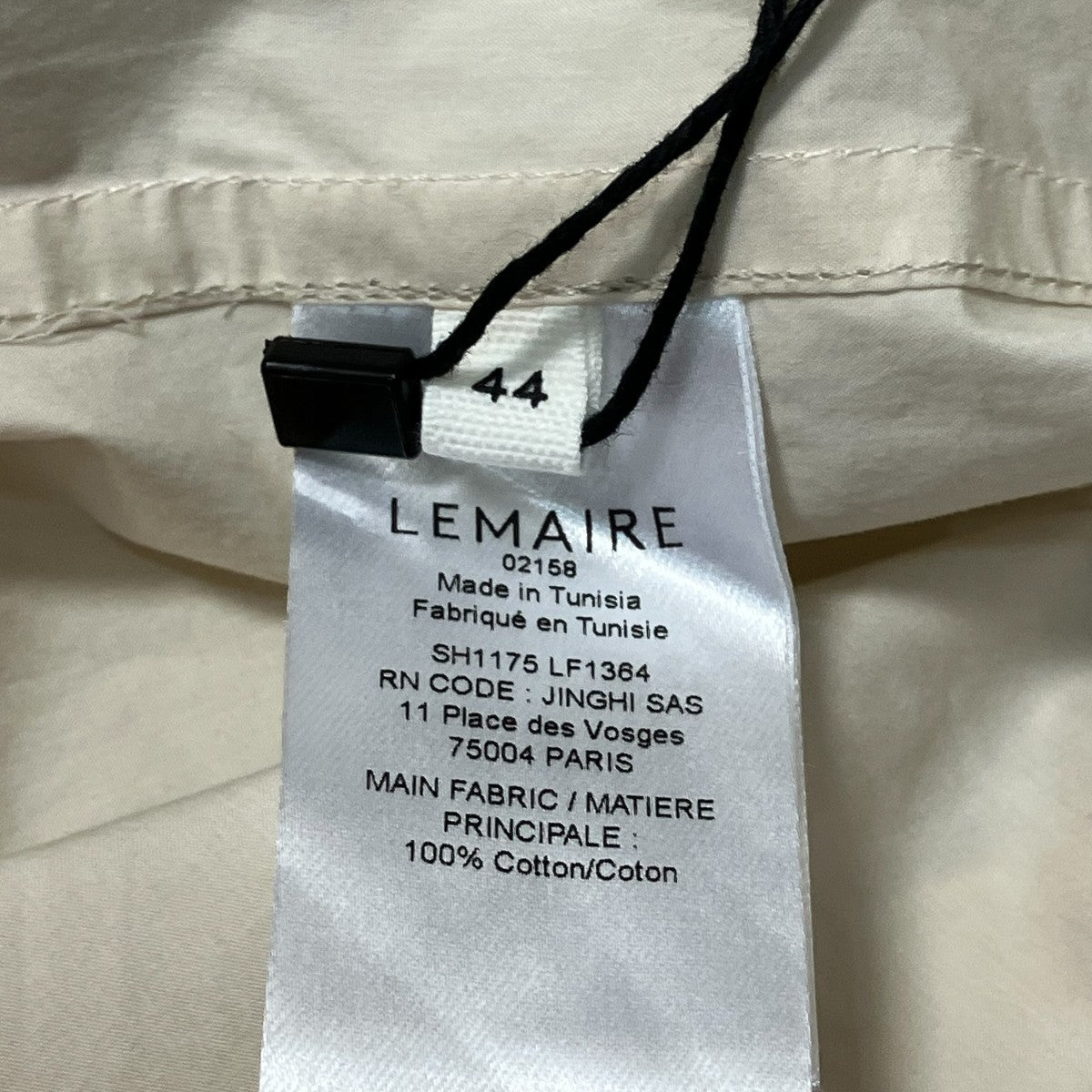 LEMAIRE CONVERTIBLE SHIRT半袖オープンカラーシャツSH1175 LF1364 古着・中古-7枚目のアイテム画像