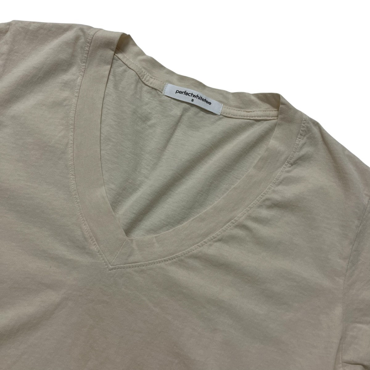 PERFECTWHITETEE VネックTシャツ26-070-521-0024-3-0 古着・中古-3枚目のアイテム画像