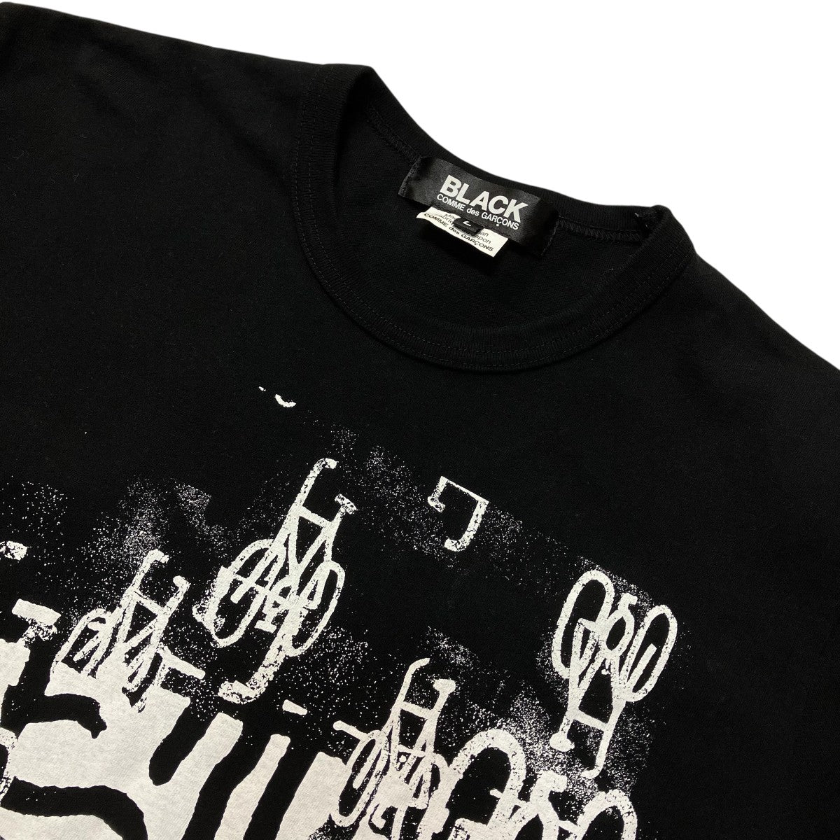 BLACK COMME des GARCONS プリントTシャツ1Q-T507 古着・中古-3枚目のアイテム画像