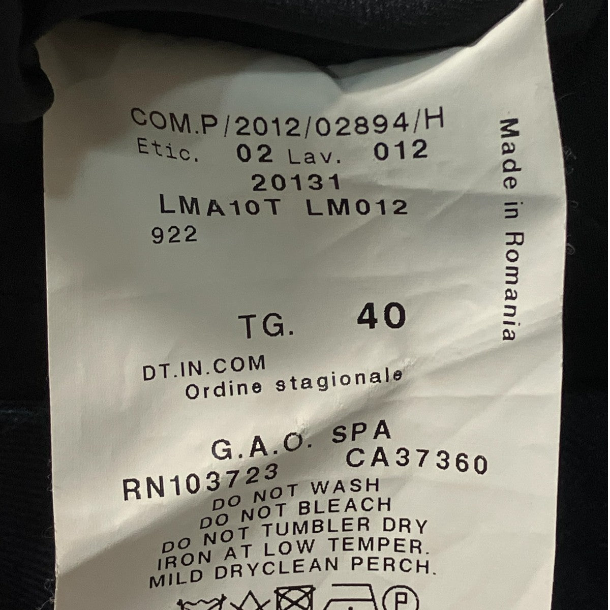 ARMANI COLLEZIONI リネンノースリーブワンピースLMA10T LM012 古着・中古-6枚目のアイテム画像
