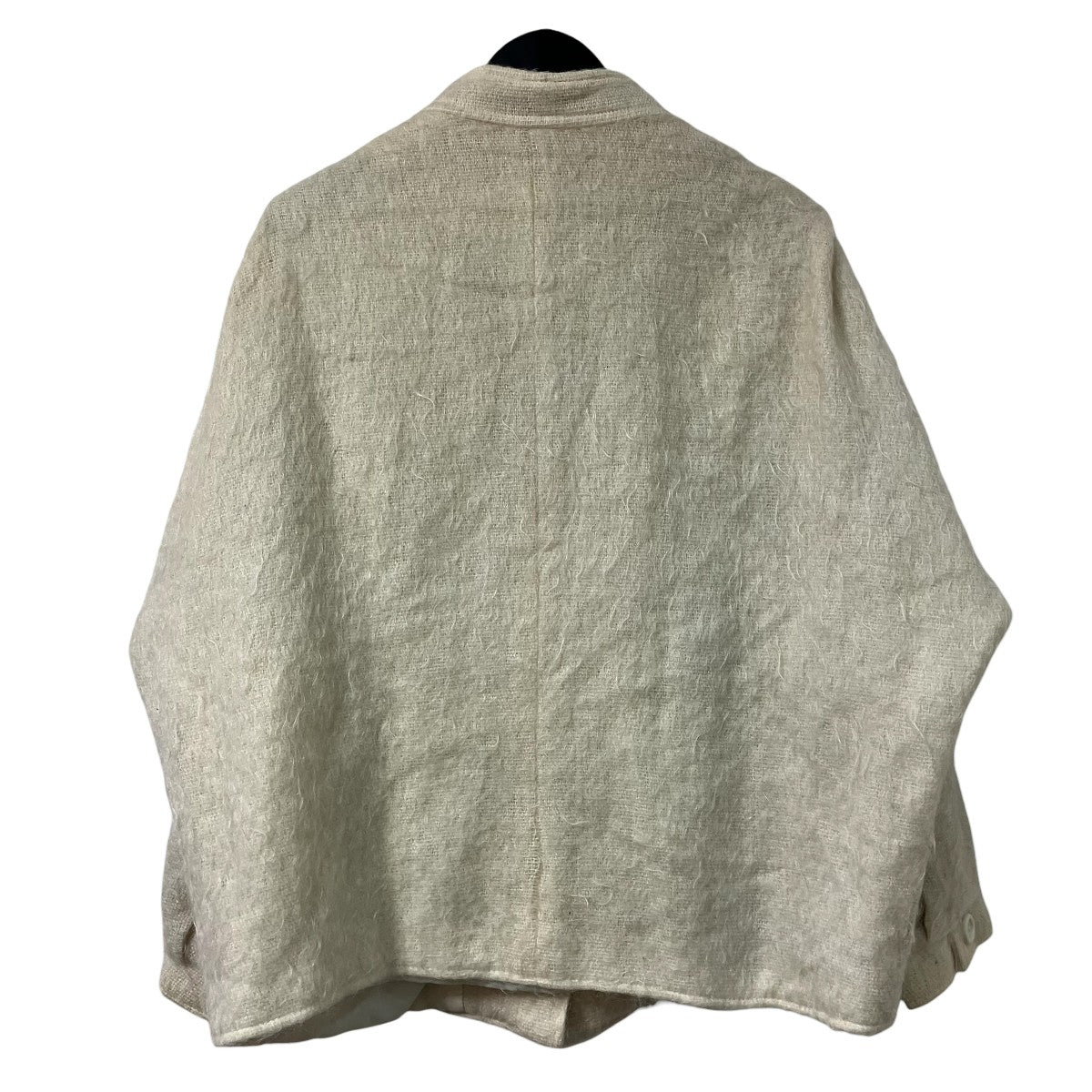 USED MADE IN UK モヘヤ混スタンドカラーコート 古着・中古-2枚目のアイテム画像