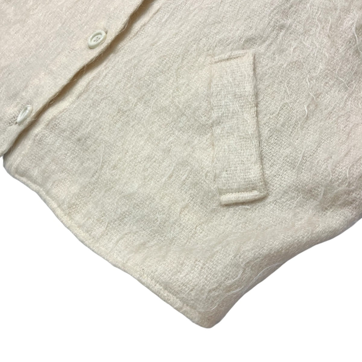 USED MADE IN UK モヘヤ混スタンドカラーコート 古着・中古-5枚目のアイテム画像