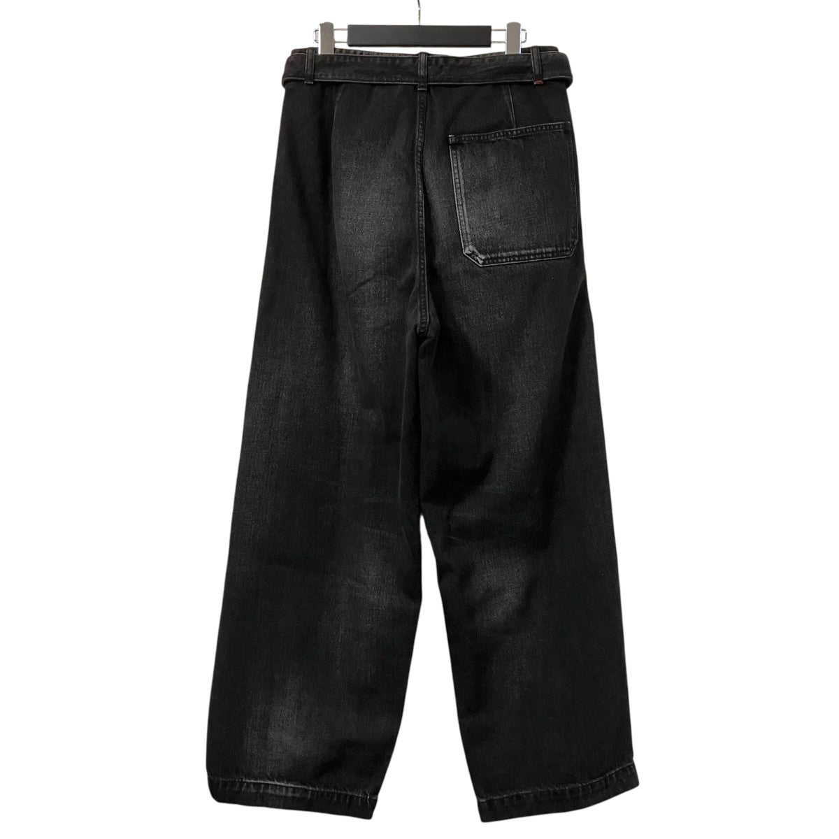 Graphpaper Selvage Denim Belted PantsベルテッドデニムパンツGU251 40192DB 古着・中古-2枚目のアイテム画像