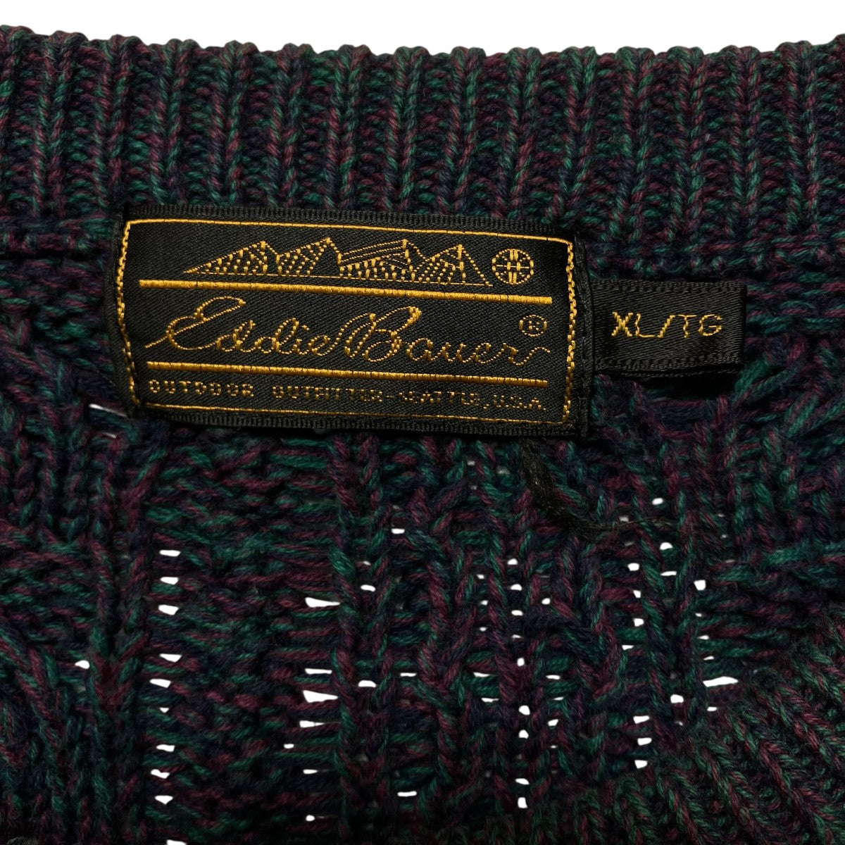 Eddie Bauer 80-90Sケーブルニット 古着・中古-6枚目のアイテム画像