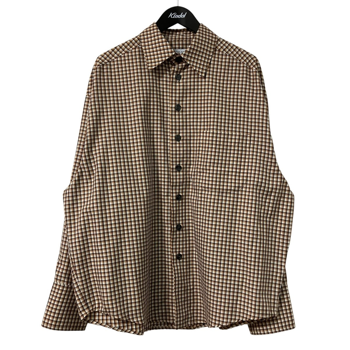 BAT FIT SHIRTチェック柄長袖シャツ
