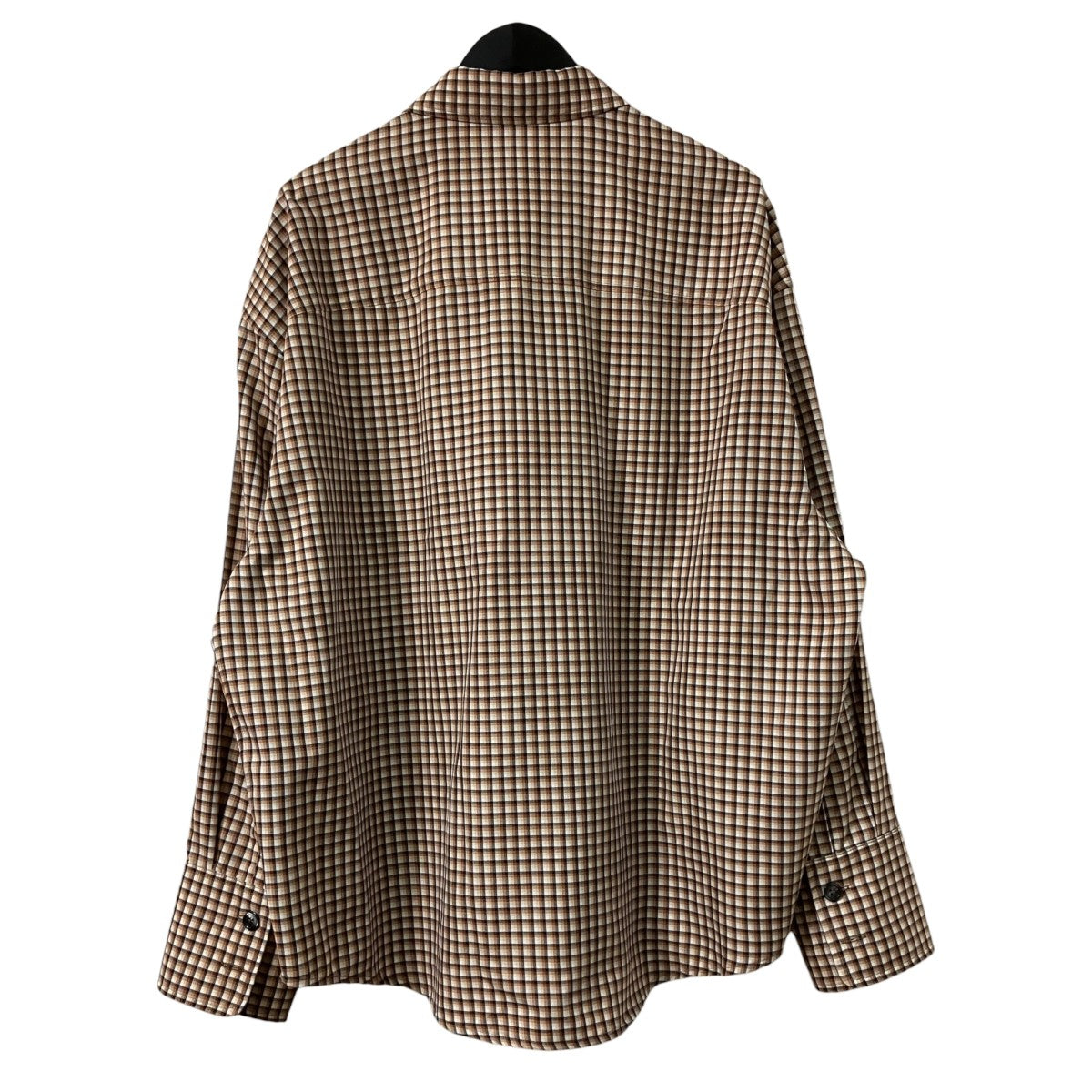 BAT FIT SHIRTチェック柄長袖シャツ