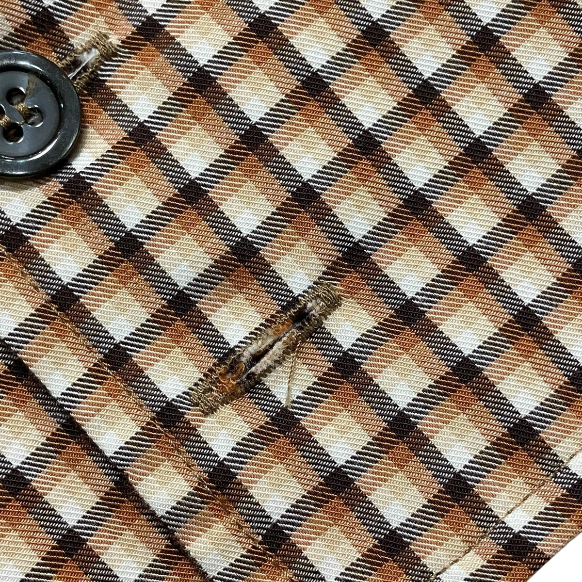 BAT FIT SHIRTチェック柄長袖シャツ