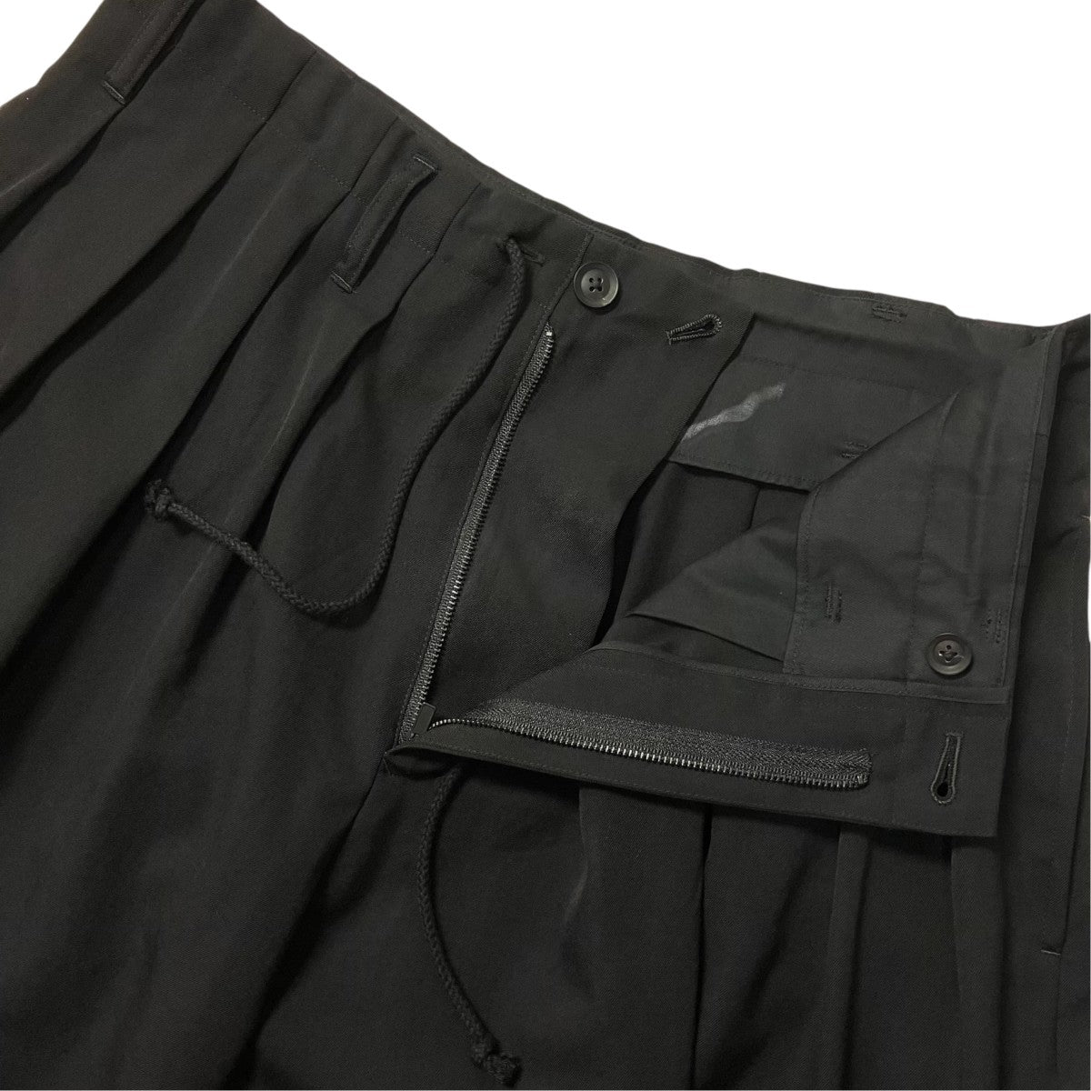 Yohji Yamamoto pour homme 20SSバルーンパンツマルチタックワイドパンツHN P06 100 古着・中古-3枚目のアイテム画像
