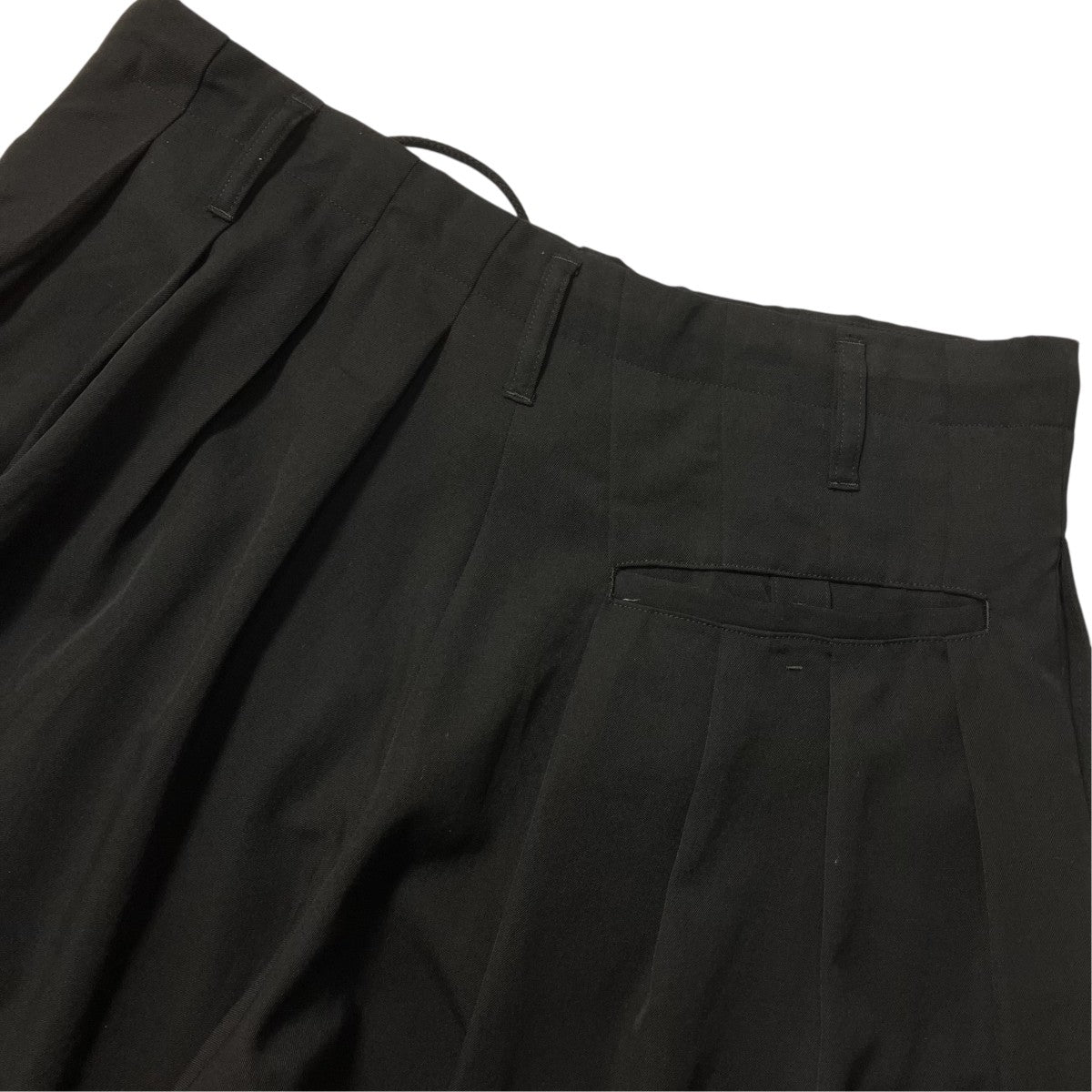 Yohji Yamamoto pour homme 20SSバルーンパンツマルチタックワイドパンツHN P06 100 古着・中古-4枚目のアイテム画像