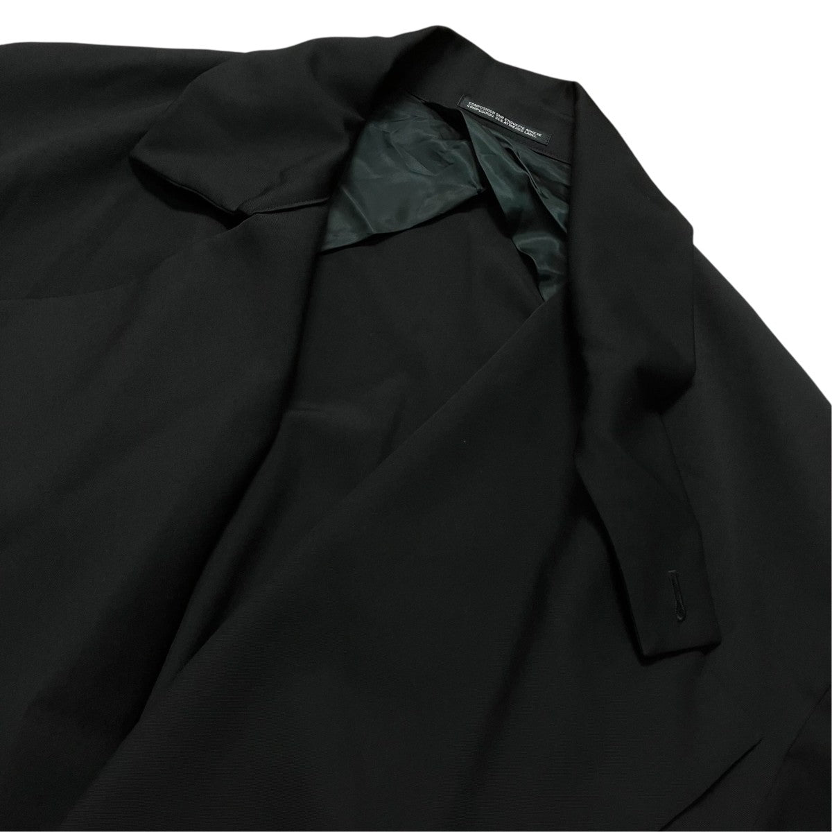 Yohji Yamamoto pour homme 25AW2024-WOOL GABARDINE SMOOTH COAT TeroTero Coat変形コートHJ C07 100 古着・中古-4枚目のアイテム画像